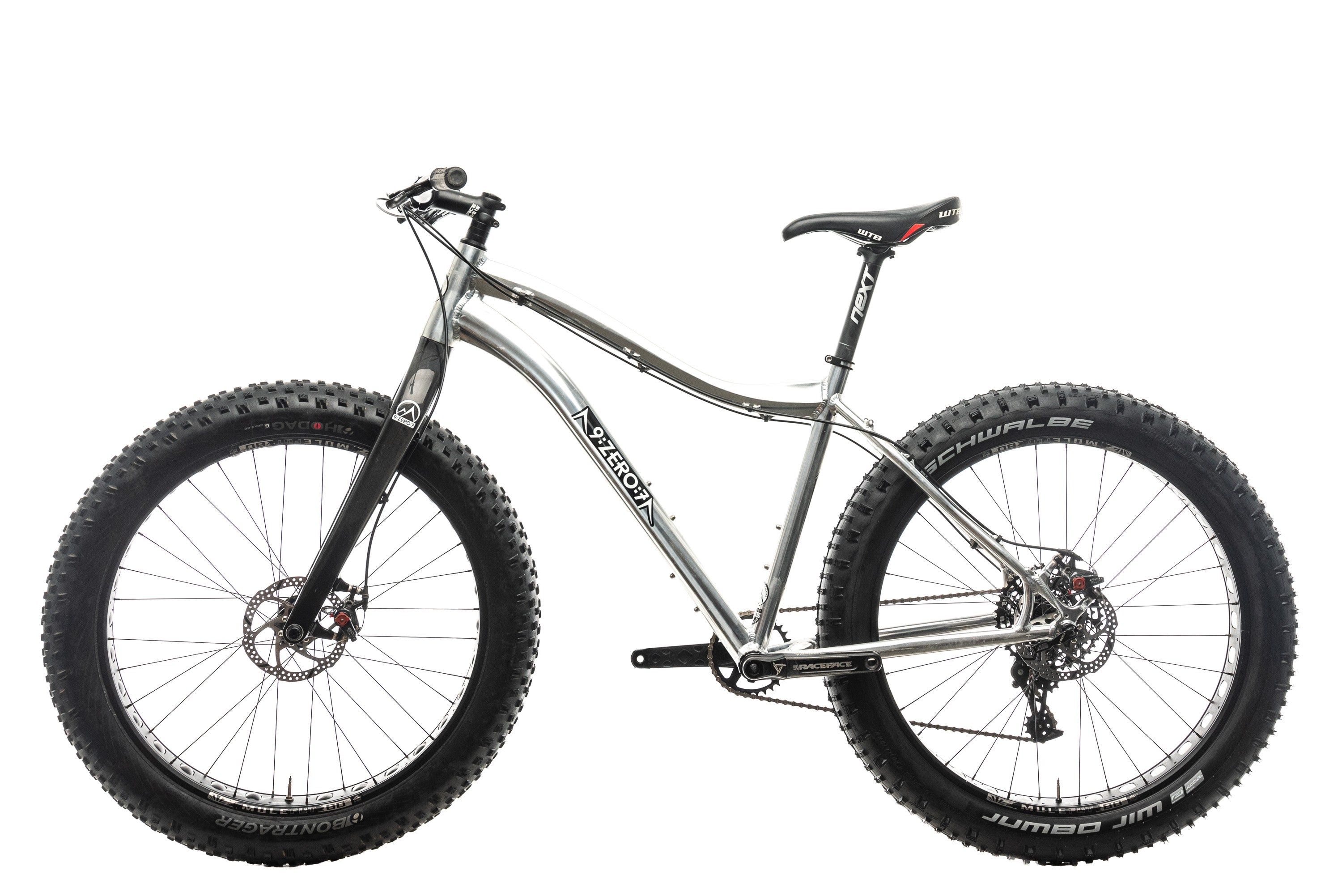 9:Zero:7 Whiteout AL Fat Bike - Large Size for Men & Women - Perfect for Snow, Sand & Off-Road Trail Riding