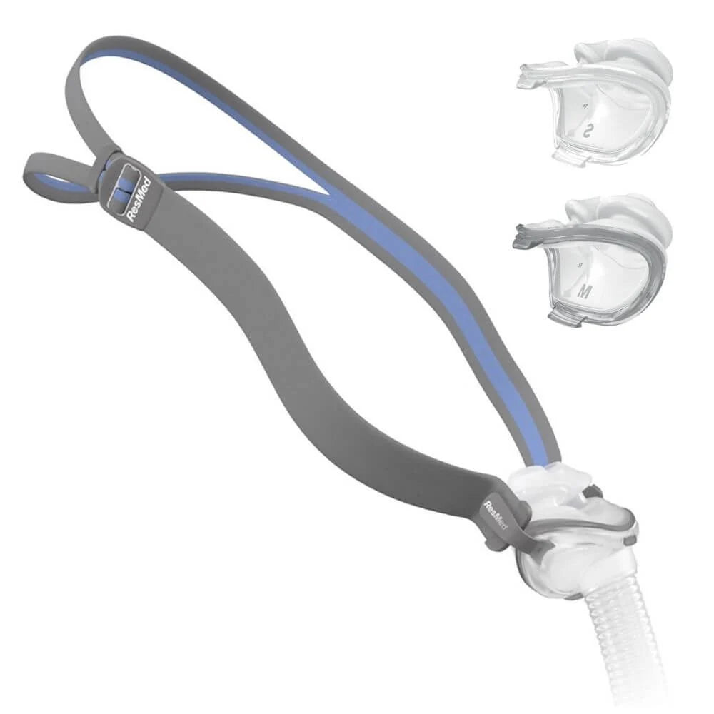ResMed Airfit P10 Nasal Pillow CPAP Mask System - Small, Medium, Large - Comfortable Sleep Apnea Therapy for Home & Travel Use