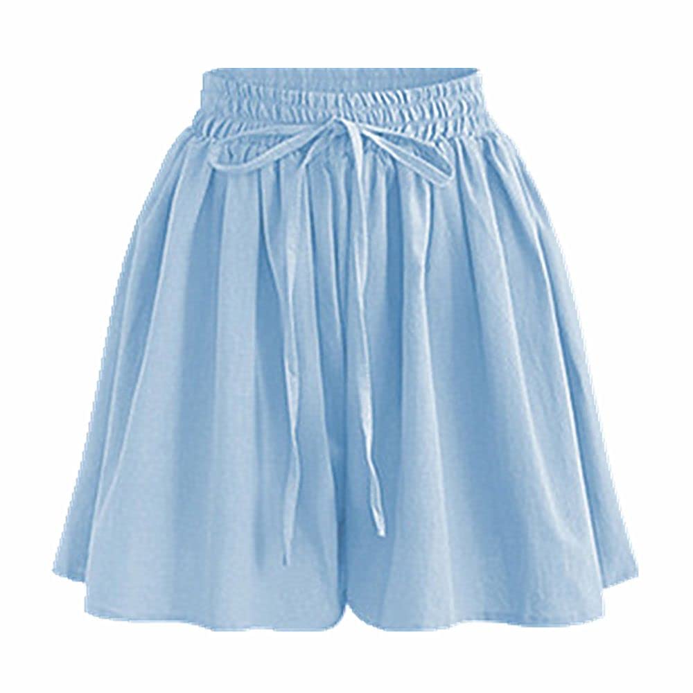 NP Summer Wide Leg Shorts for Women - Casual Loose Waist Short Pants | Comfortable & Stylish for Beach, Vacation & Everyday Wear