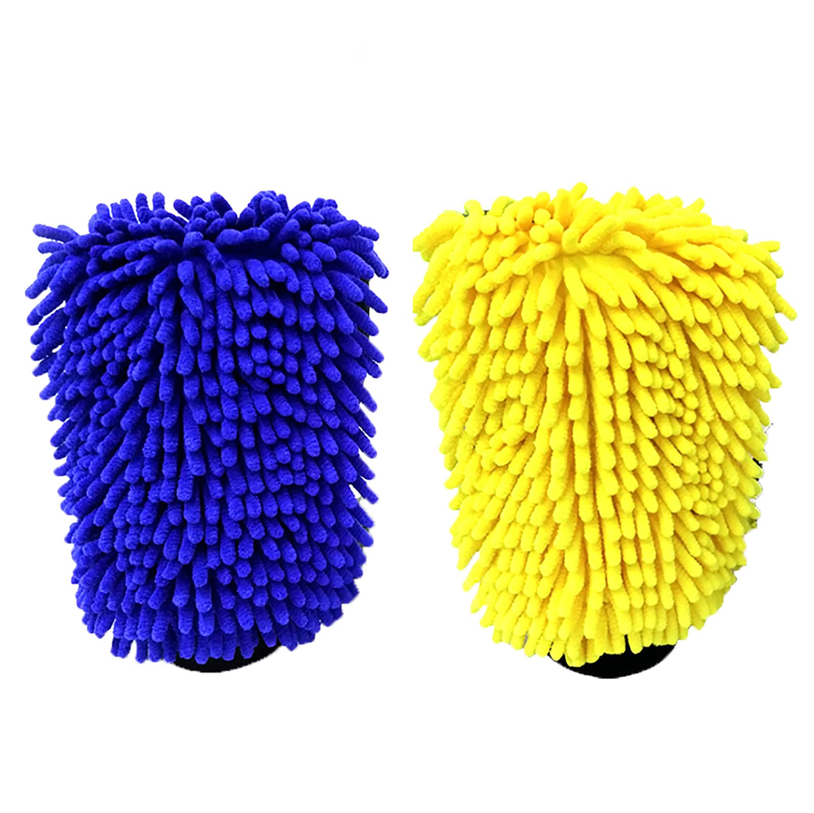 Xuptor 2-Pack Premium Chenille Microfiber Car Wash Mitts - Soft Scratch-Free Cleaning Gloves for Auto Detailing & Hand Washing (Perfect for Cars, Trucks & SUVs)