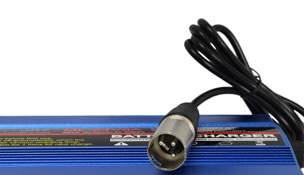 Mighty Max 24V 8A Battery Charger for Shoprider Sprinter XL 3 & XL 4 Deluxe Mobility Scooters - Fast Charging, Reliable Power Supply for Daily Commuting & Outdoor Adventures