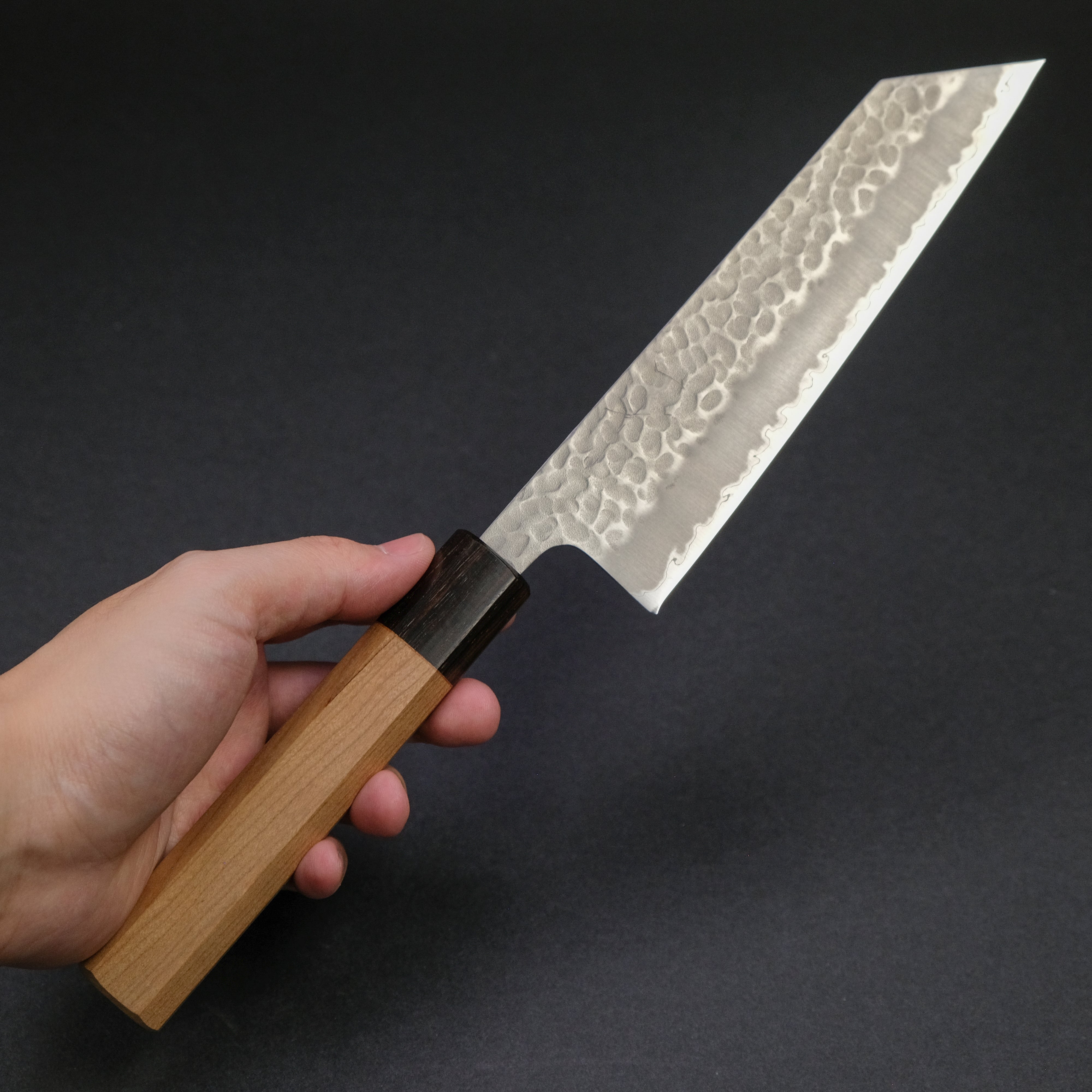Hitohira Futana SB Migaki Tsuchime Bunka Knife - Japanese Chef Knife with Cherry Wood Handle - Perfect for Slicing, Dicing & Precision Cutting in Professional & Home Kitchens