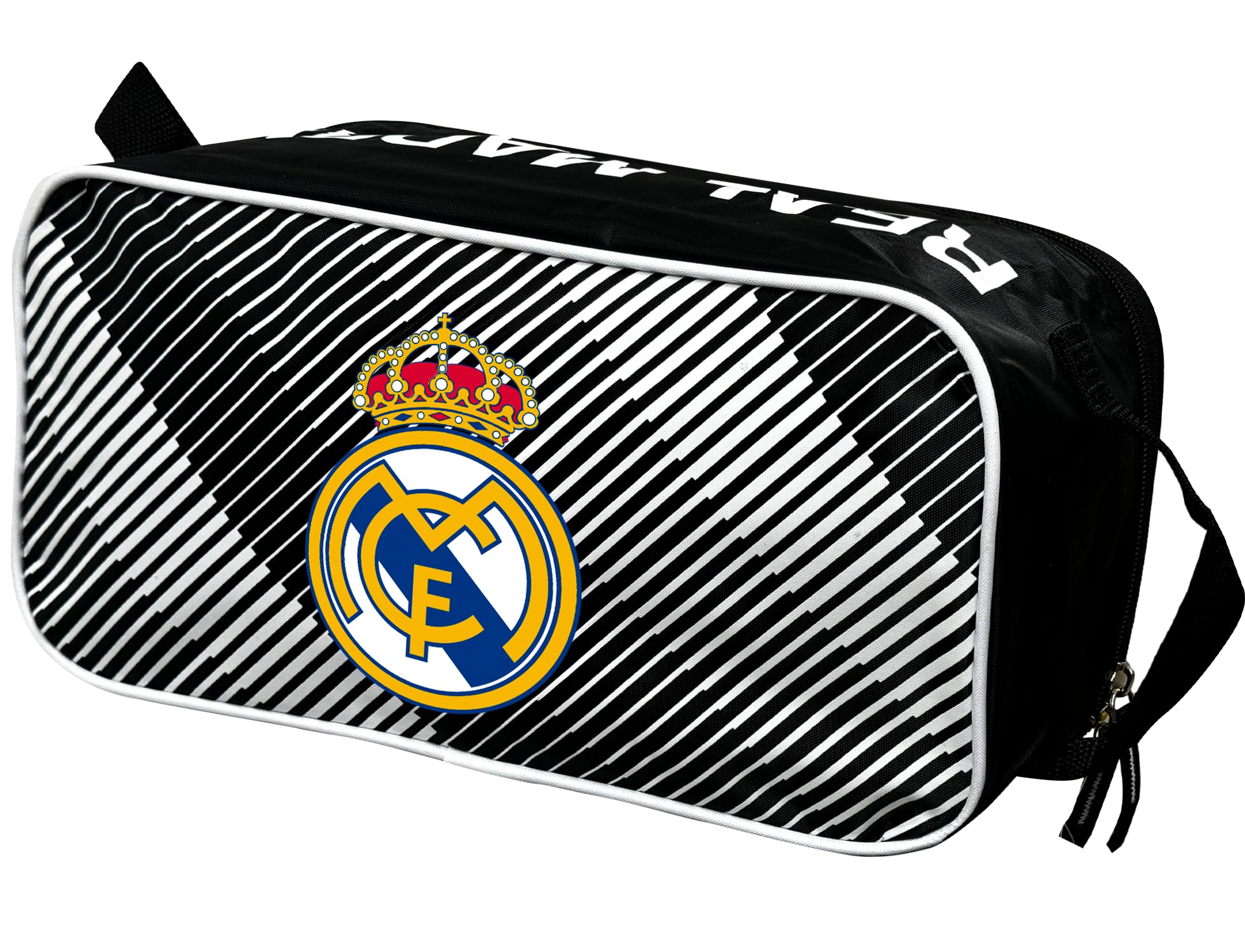 Official Real Madrid Soccer Cleats Storage Bag - Licensed Football Shoe Carrying Case for Men & Women - Perfect for Travel, Training & Match Days