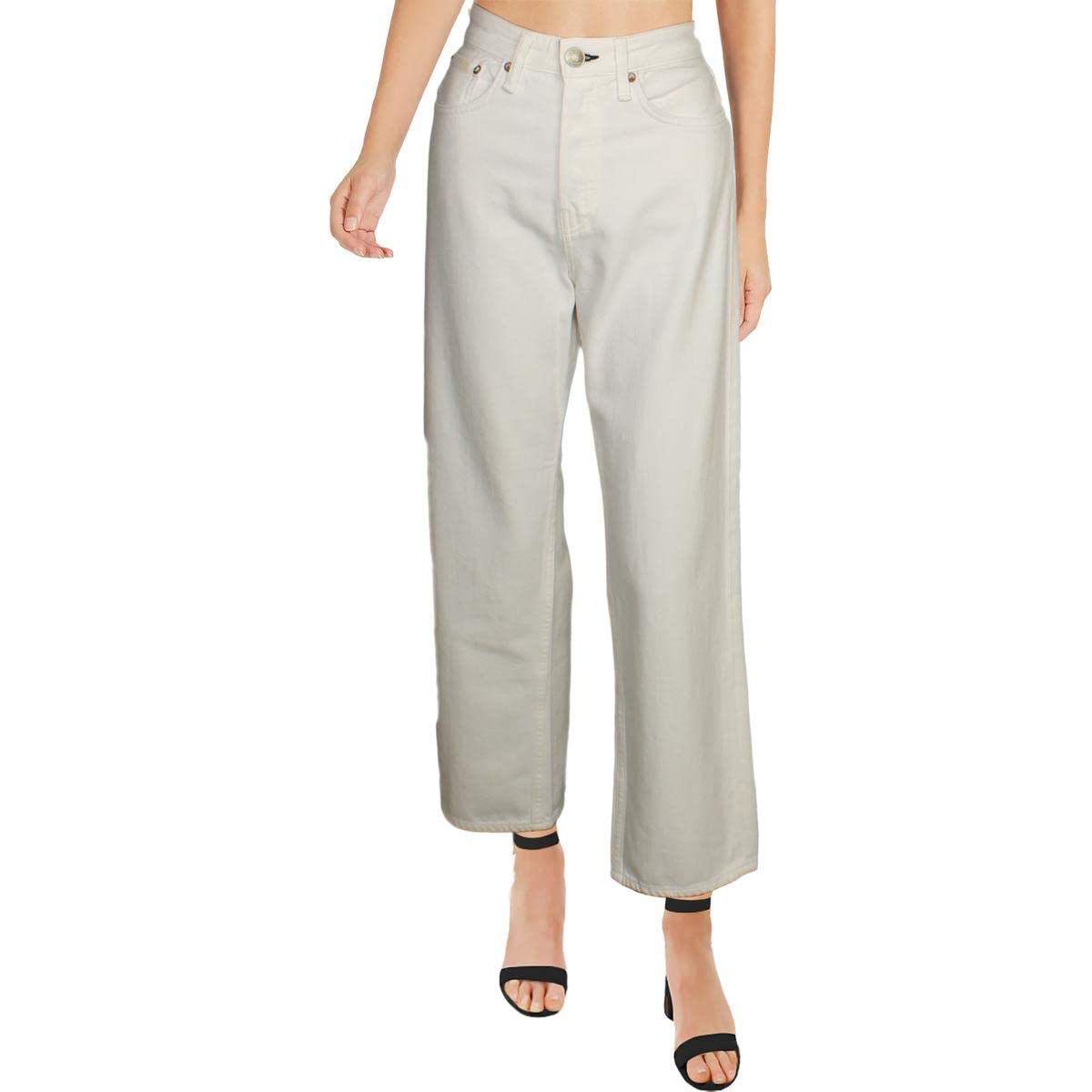 Rag & Bone Women's Maya High-Rise Ankle Straight Jeans - Slim Fit Denim Pants for Casual Wear, Office & Night Out | Premium Stretch Comfort