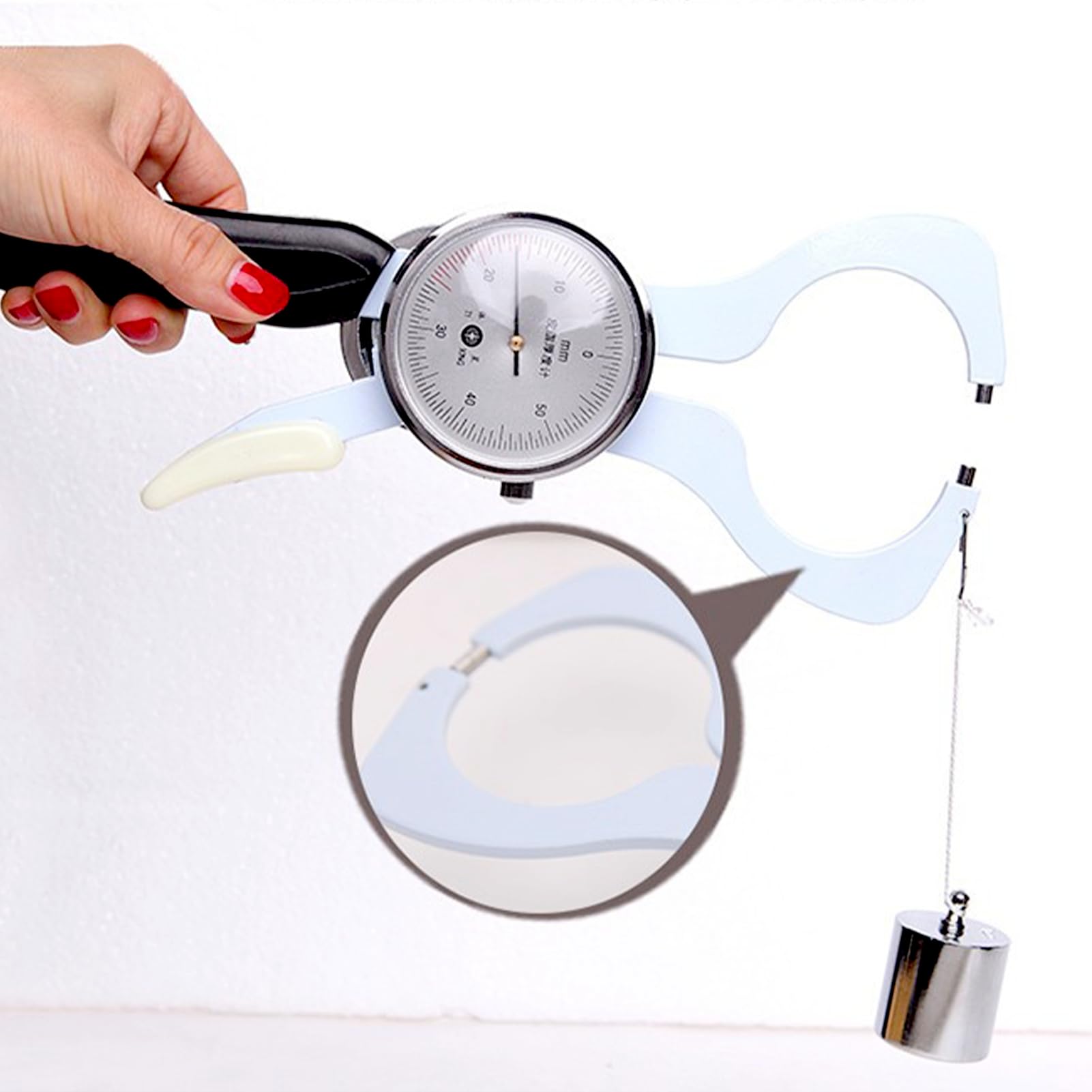 Professional Body Fat Caliper - Accurate Skinfold Measurement Tool for Fitness Tracking & Body Composition Analysis | Ideal for Personal Trainers, Athletes & Home Gym Use