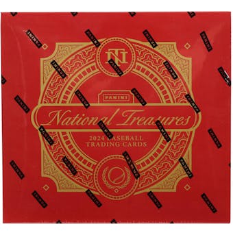 2024 Panini National Treasures Baseball Hobby Box - Limited Edition Collectors Box with Autographed Cards & Memorabilia - Perfect for Baseball Card Collectors and Sports Memorabilia Enthusiasts
