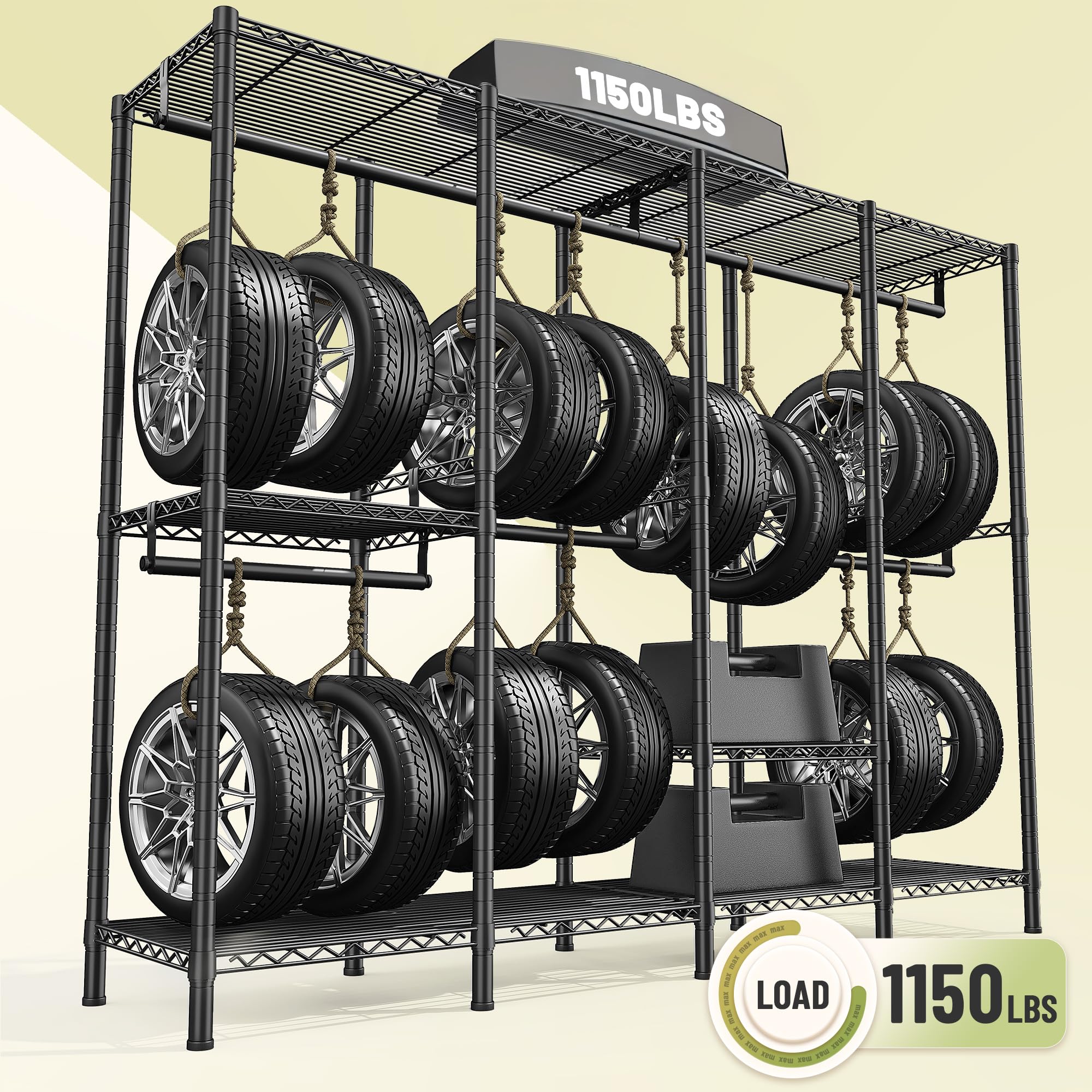 Raybee Heavy Duty Clothes Rack with Shelves - 76