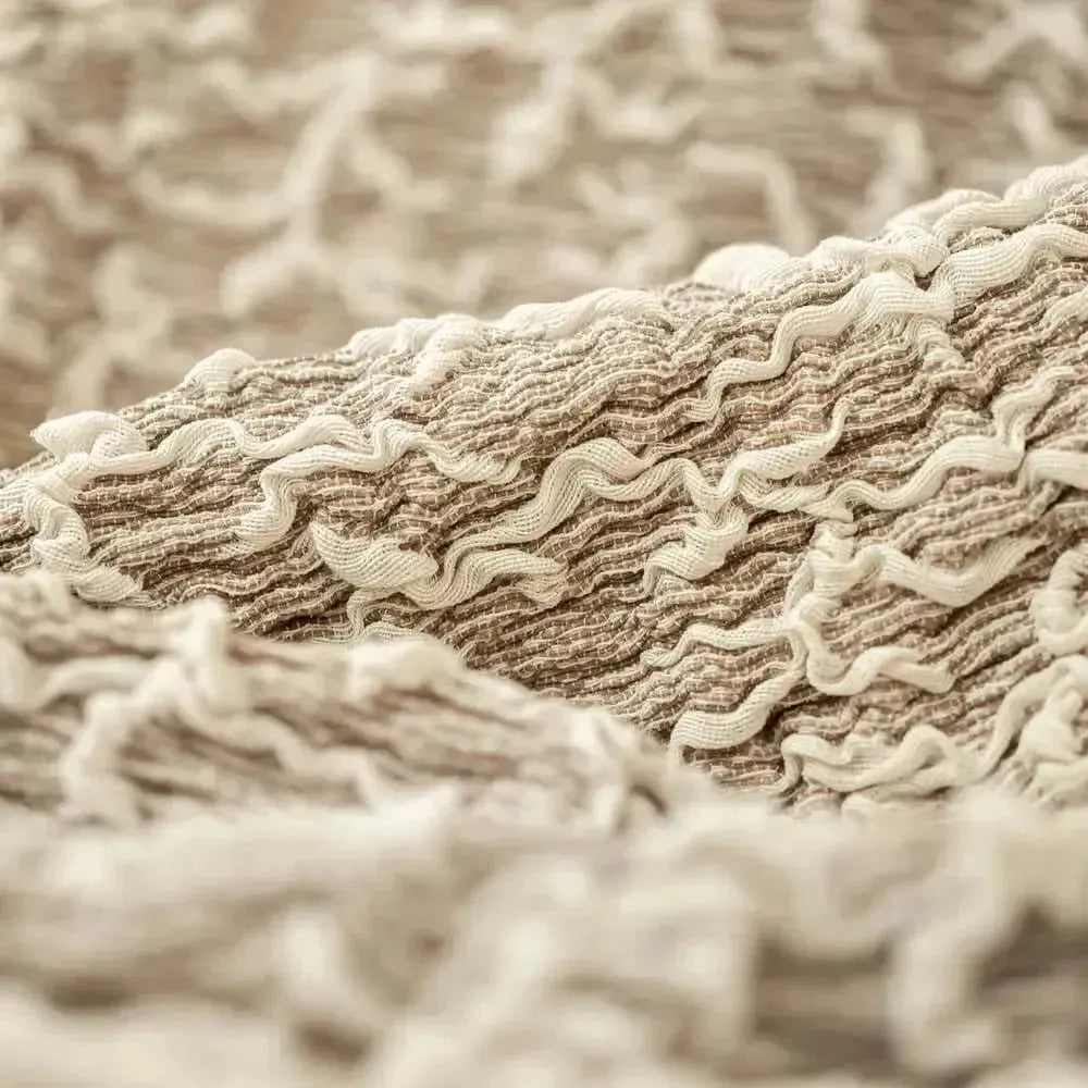 2 Seater Loveseat Slipcover - Jacquard 3D Collection for Sofa Protection | Perfect for Living Room, Bedroom & Home Decor