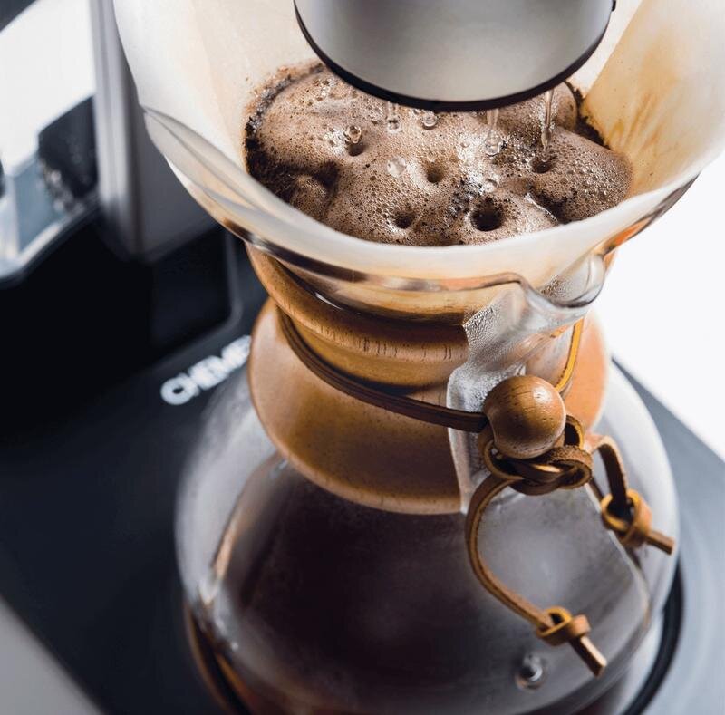 Chemex Ottomatic 2.0 Automatic Pour Over Coffee Maker - Premium Glass Carafe with Stainless Steel Filter for Home & Office Use - Perfect for Coffee Enthusiasts & Baristas