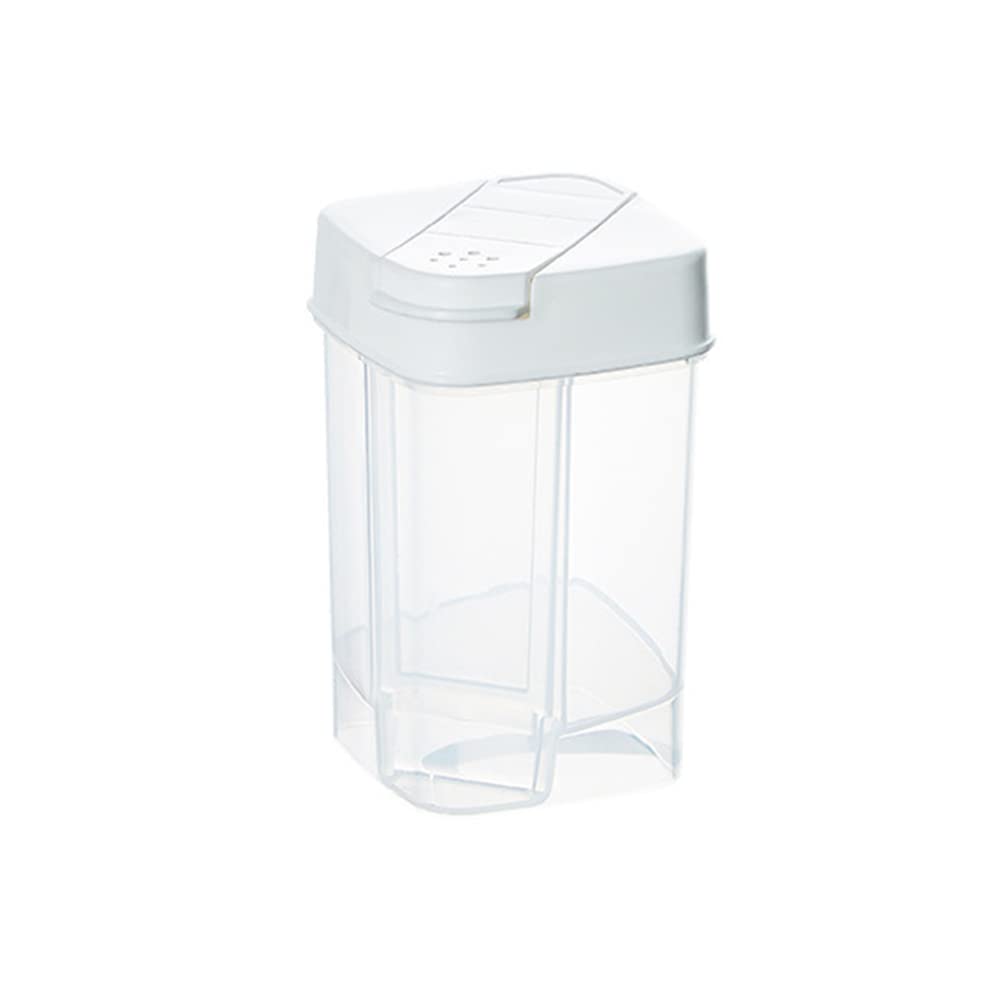 Double Lid Seasoning Bottle with Dosing Control - Airtight Food Storage Canister for Spices & Condiments | Perfect for Kitchen Organization & Cooking Essentials