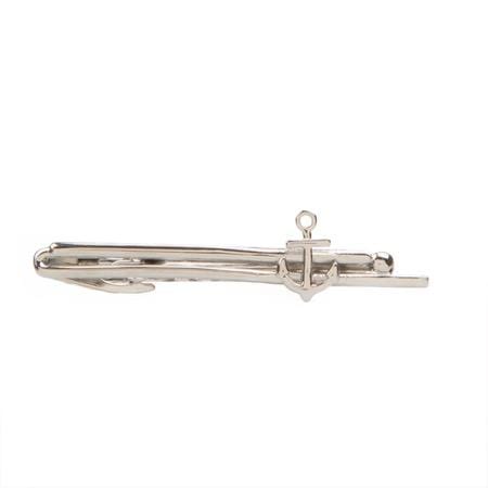 Small Anchor Tie Bar - Classic Stainless Steel Cufflinks for Men - Perfect for Weddings, Business Meetings & Formal Occasions