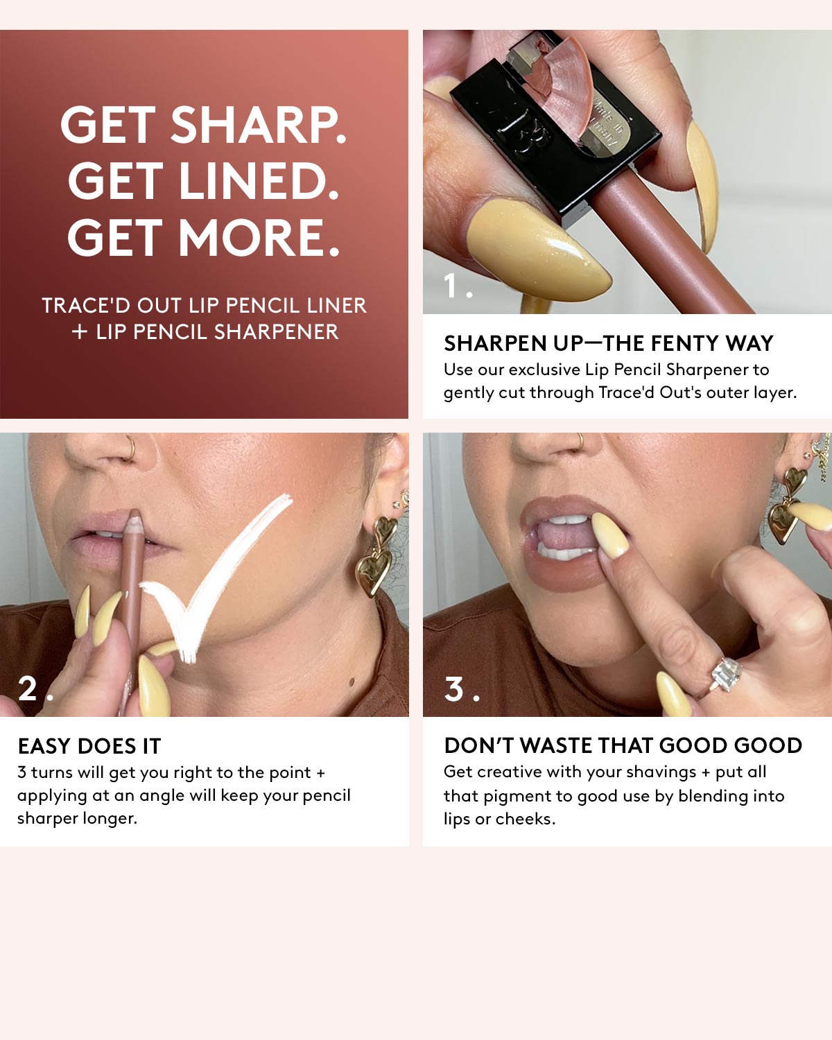 Professional Lip Pencil Sharpener - Precise Makeup Tool for Eyebrow & Lip Liners - Perfect for Home, Travel & Salon Use