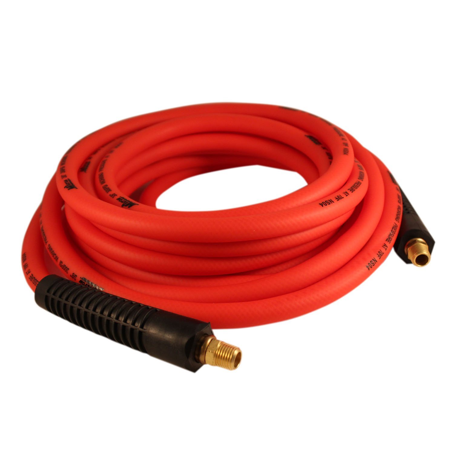 Milton Cobra Flex Hose MA3825OR - 25ft Flexible PVC Air Hose with Brass Fittings for Home & Garden Use