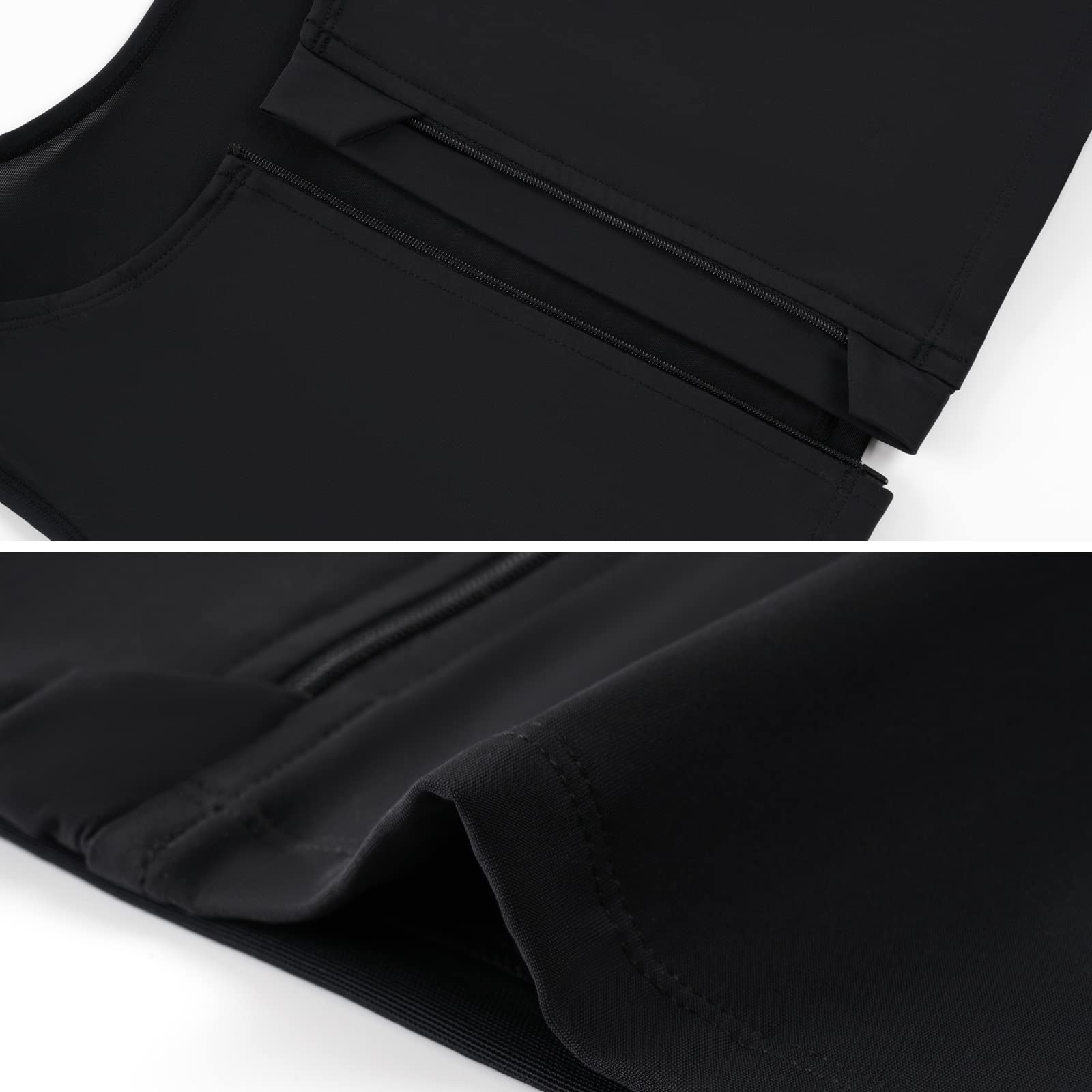 FTM Chest Binder Zip Up - Breathable Transgender Binder for Half Chest Compression - Perfect for Binding, Cosplay, and Everyday Comfort