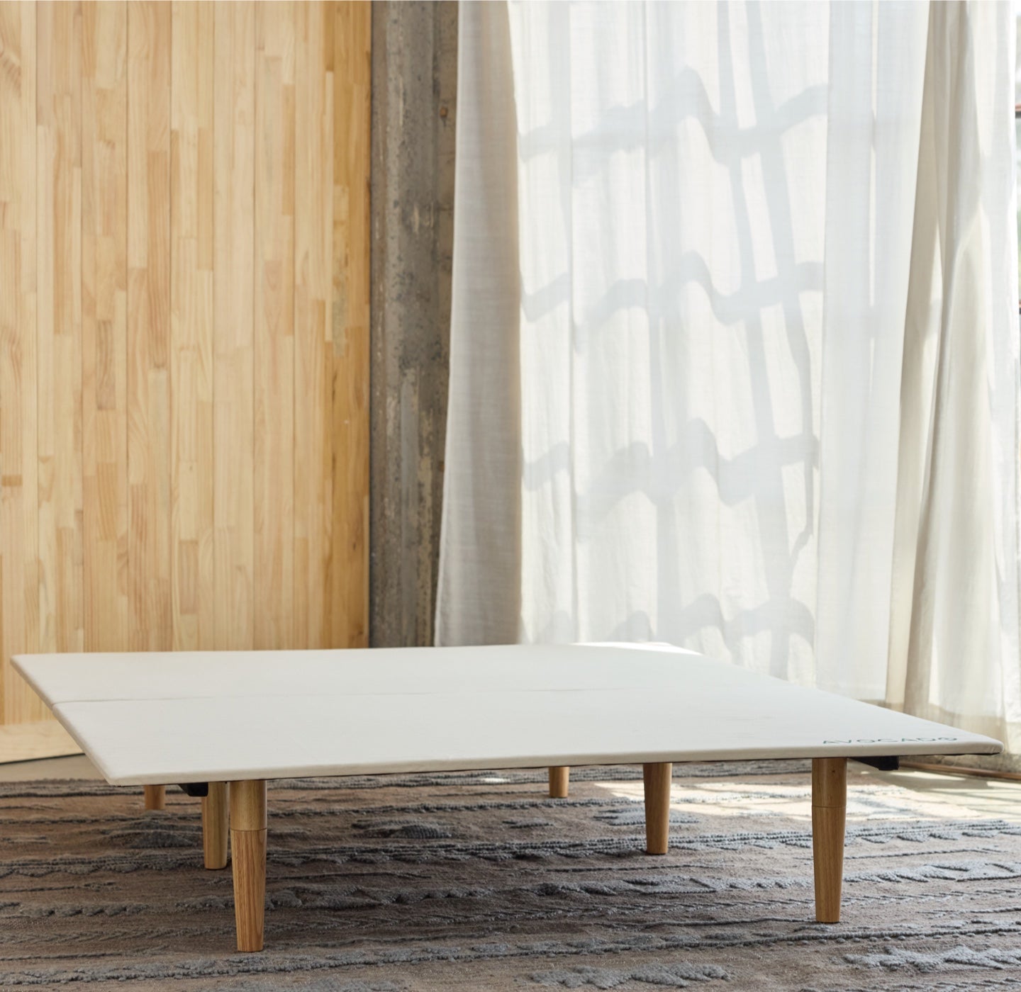 Eco-Friendly Adjustable Bed Frame with Sturdy Legs - Perfect for Modern Bedrooms & Sustainable Living