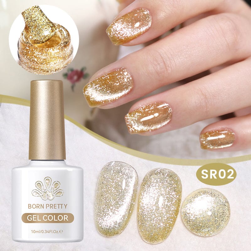 Shimmery Reflective Cat Magnetic Gel SR02 - 10ml Nail Polish for Glamorous Nails - Perfect for Parties, Weddings & Special Occasions