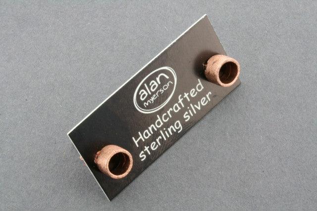 Open Cylinder Stud Earrings - Rose Gold Plated for Women, Perfect for Parties & Daily Wear