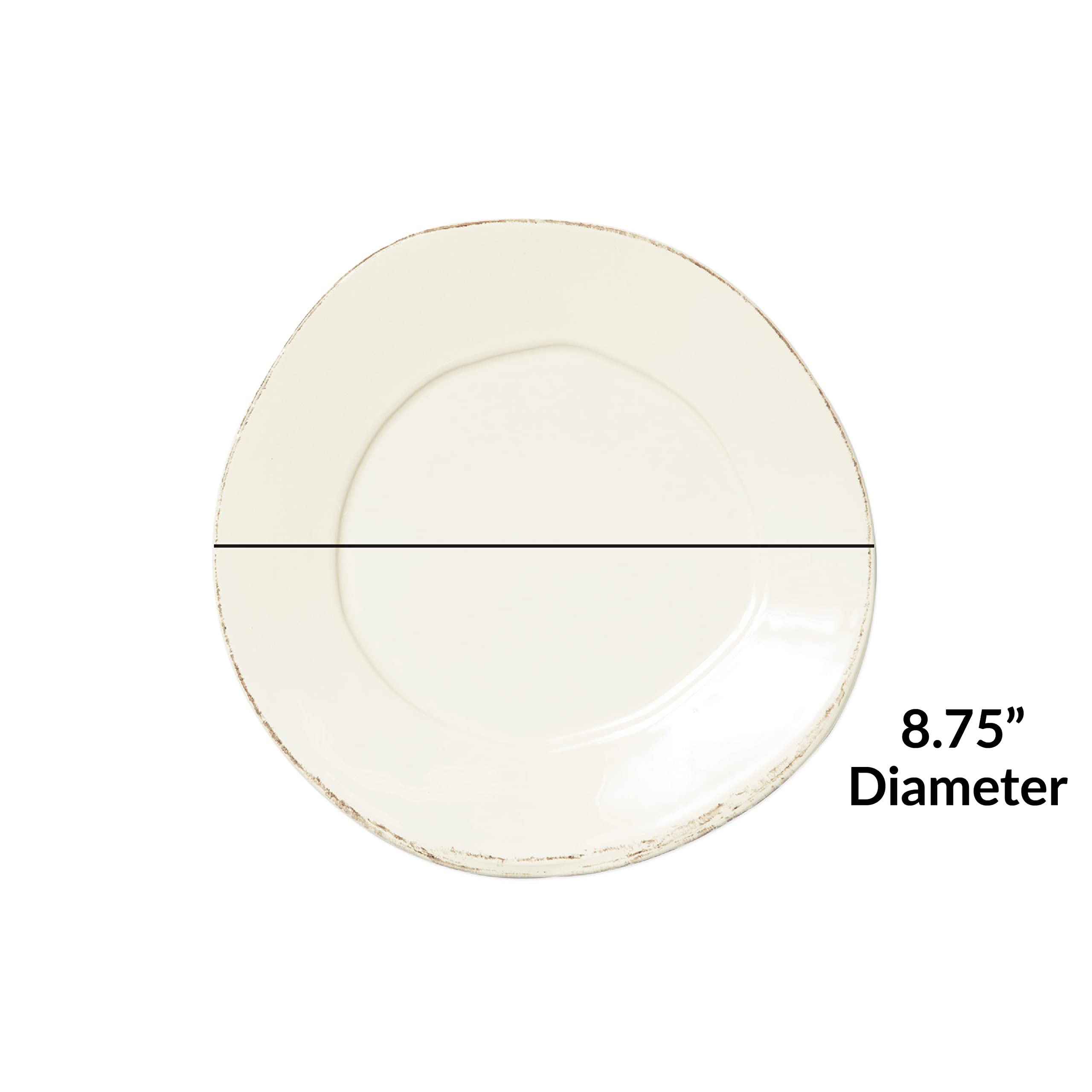 Vietri Lastra Linen Salad Plates Set of 4 - 8.75