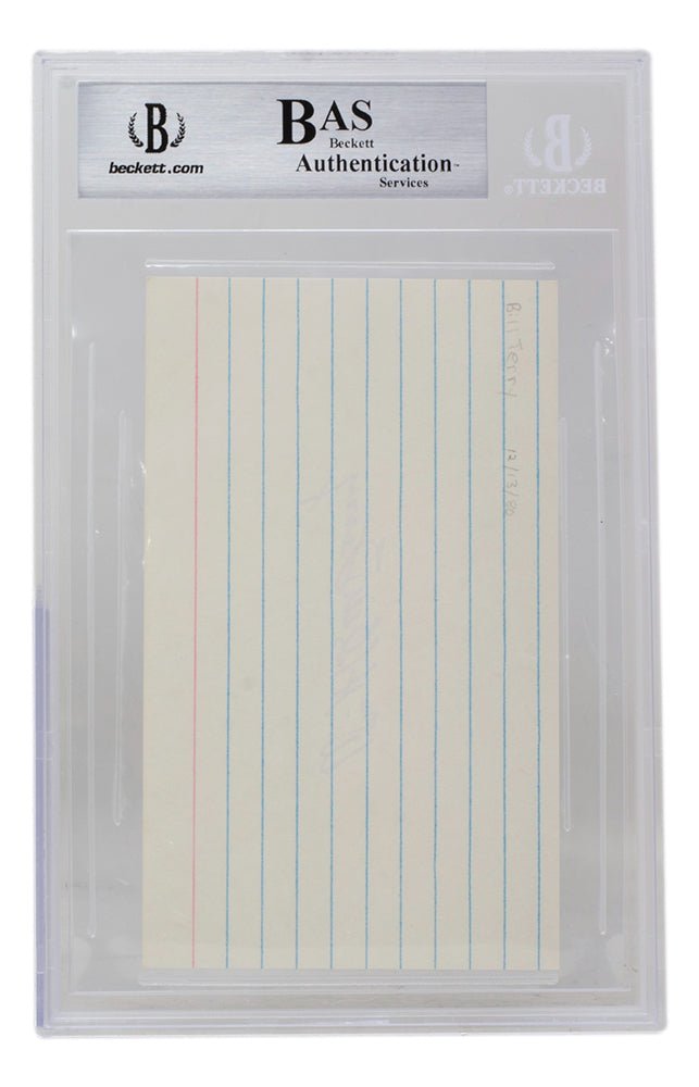 Bill Terry Autographed New York Giants Index Card - PSA/DNA Certified - Perfect for Sports Memorabilia Collectors & Giants Fans - Display in Home Office or Man Cave