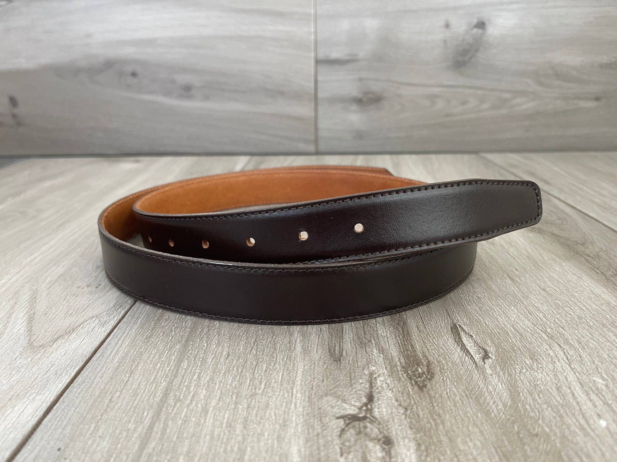Genuine Brown Leather Belt Strap Replacement for Ferragamo - 1 1/8 Inch (30mm) Dress Belt for Men | Perfect for Office, Formal Events & Business Attire