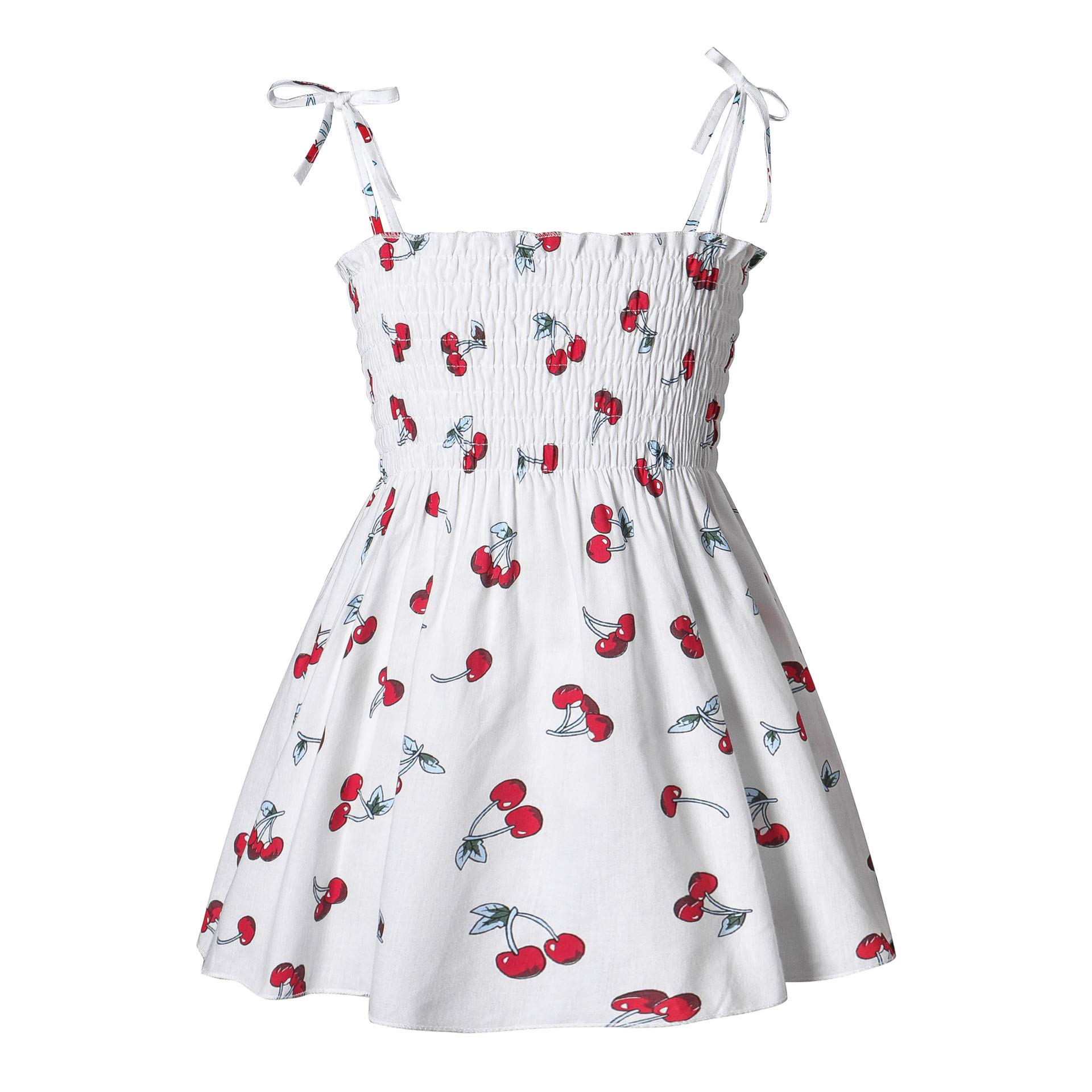 Floral Princess Sundress for Toddler Girls - Sleeveless Spaghetti Strap Summer Dress - Perfect for Beach, Party & Outdoor Play