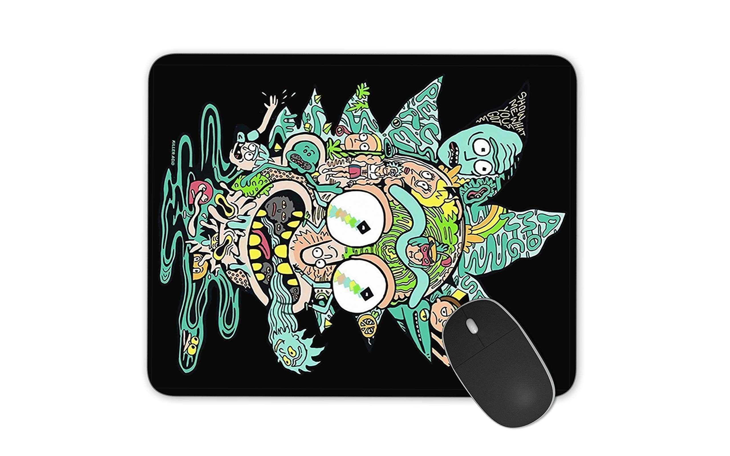 Rick and Morty Themed Gaming Mouse Pad - Non-Slip Office Desk Mat with Funny Cartoon Design | Perfect for PC Gamers, Anime Fans & Home Office Setup