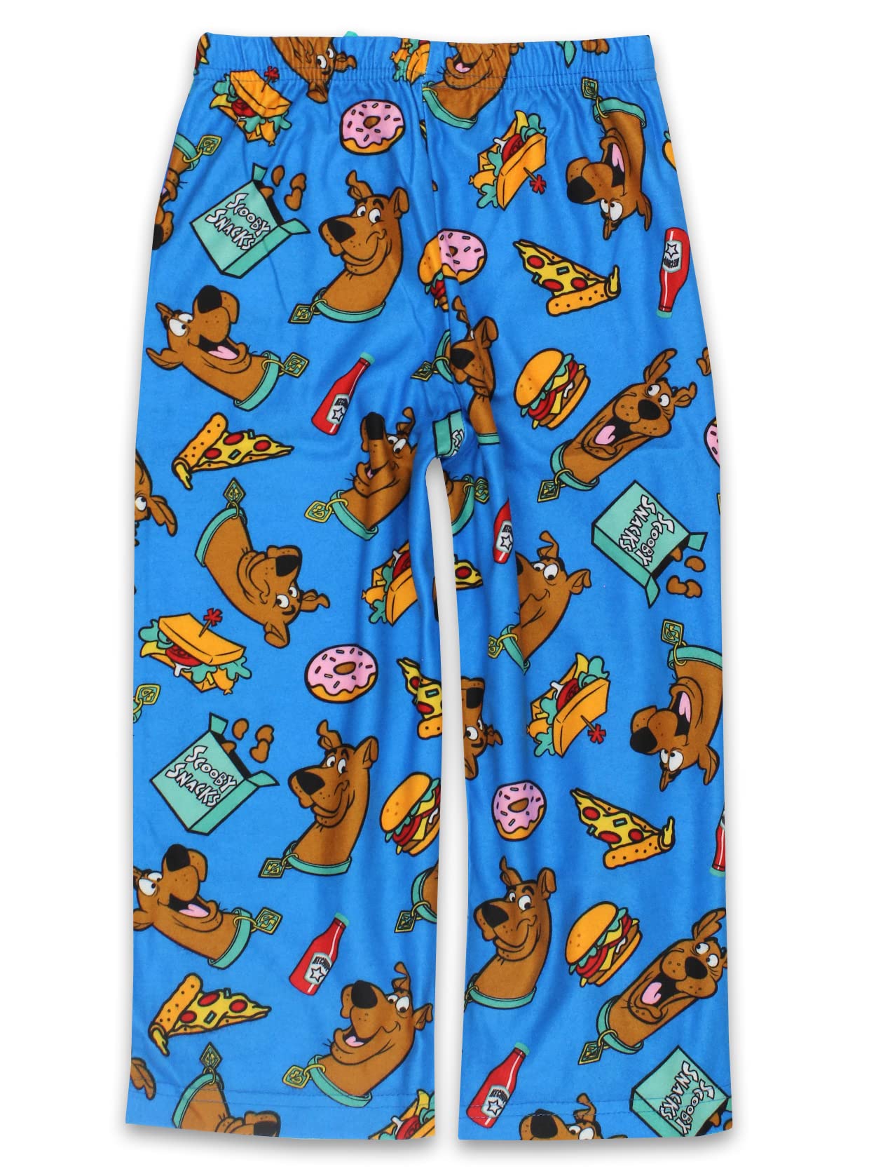 Scooby-Doo Scooby Snacks Kids Flannel Pajama Pants - Soft & Comfortable Blue Lounge Pants for Boys & Girls (Size 4) - Perfect for Sleepovers, Movie Nights & Cozy Family Time