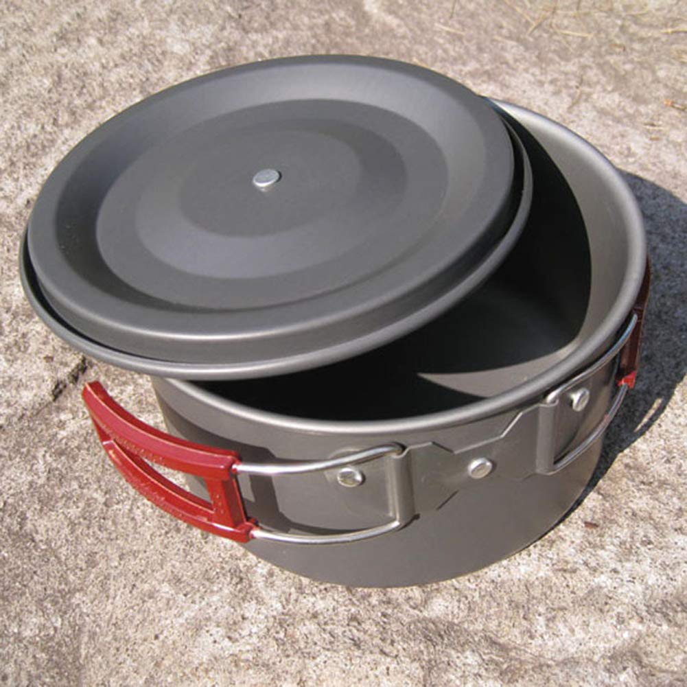 **Walbest 3L Lightweight Camping Cook Pot - Compact Alloy Outdoor Cooking Pot for Hiking, Backpacking & Picnic - Perfect for Boiling Water & Cooking Meals in the Wild**
