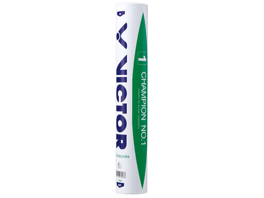 Victor Champion #1 Premium Tournament Grade Feather Badminton Shuttlecocks - Professional Badminton Training & Competition Shuttlecocks for Indoor/Outdoor Play