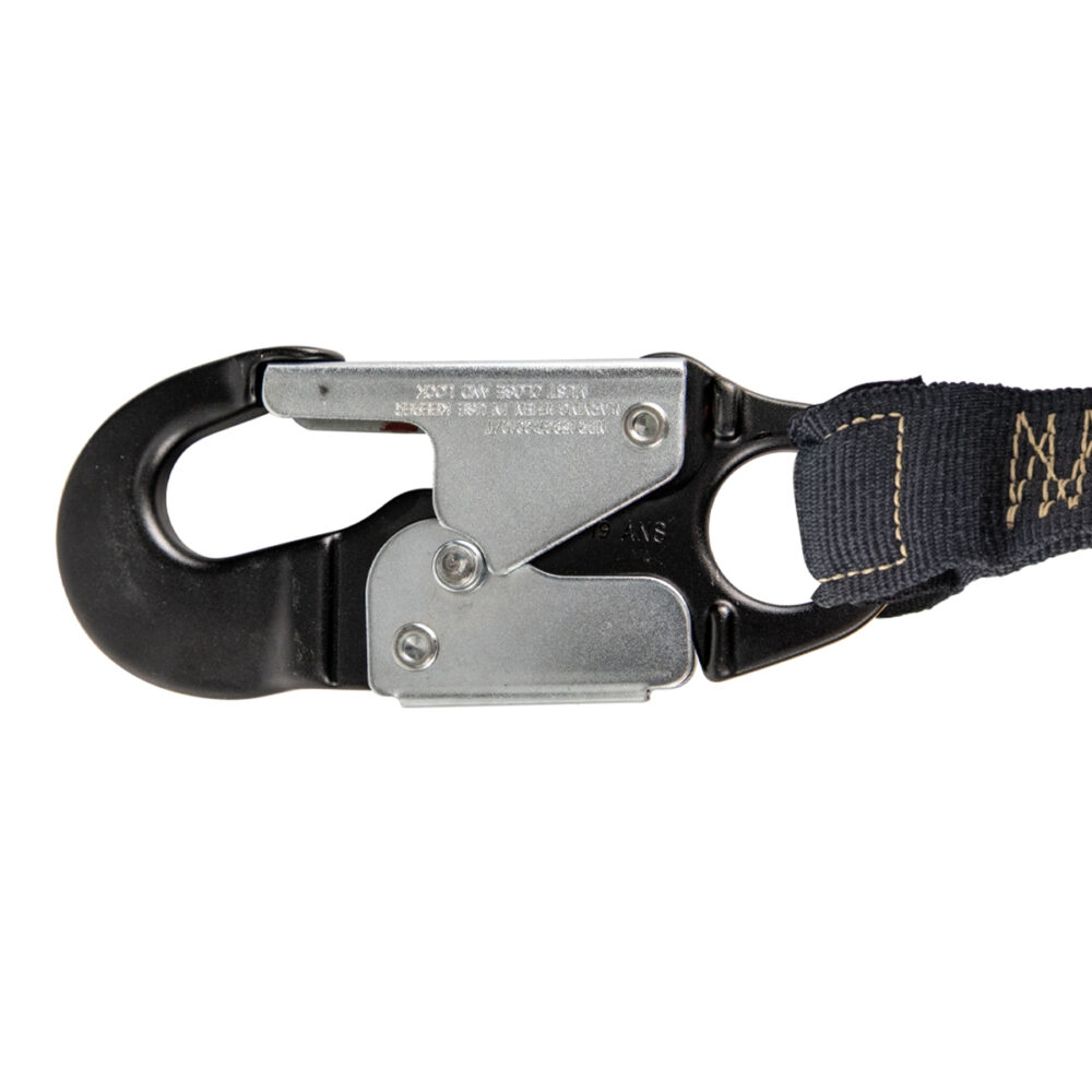 Arc Flash 6FT Internal Energy Absorbing Safety Lanyard - Aramid Fiber Construction with Soft Loop & Aluminum Snap Hook - Fall Protection for Electrical Workers & Industrial Use