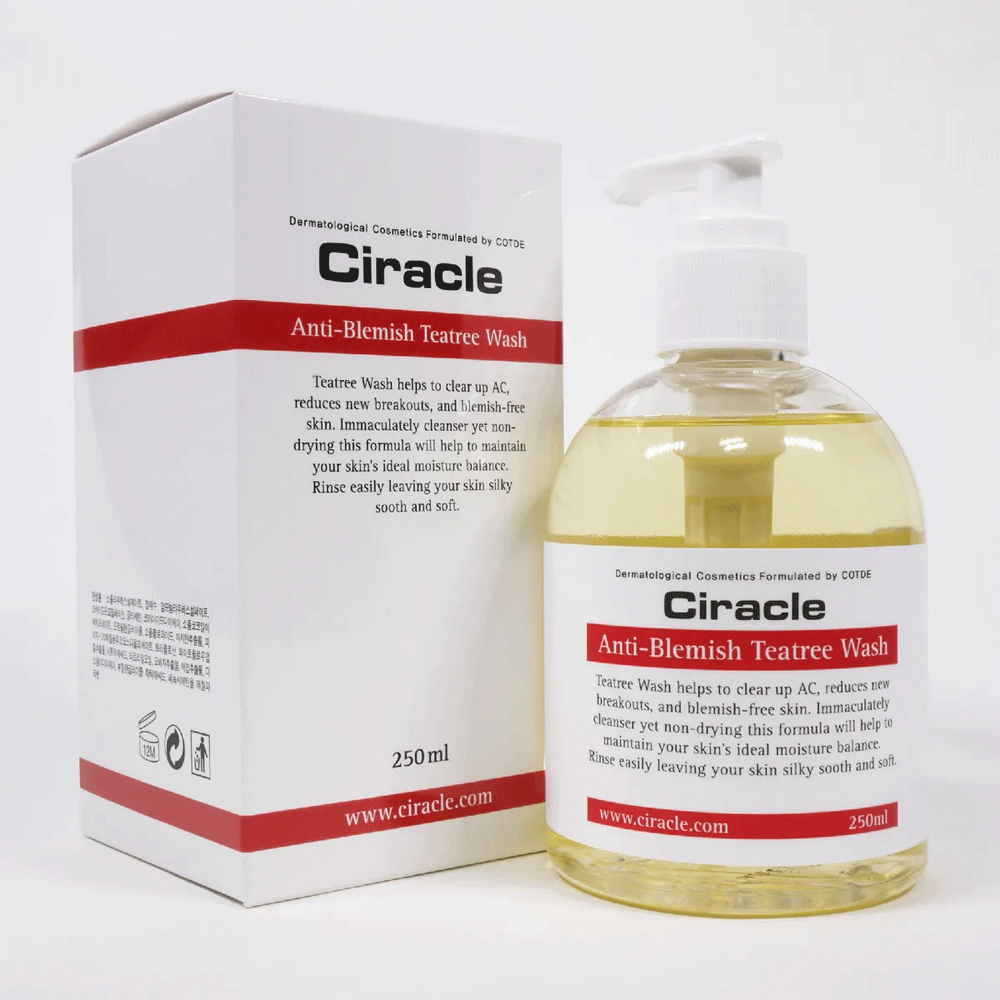 Ciracle Anti Blemish Tea Tree Facial Wash 250ml - Gentle Cleanser for Acne-Prone Skin | Perfect for Daily Skincare Routine & Blemish Control