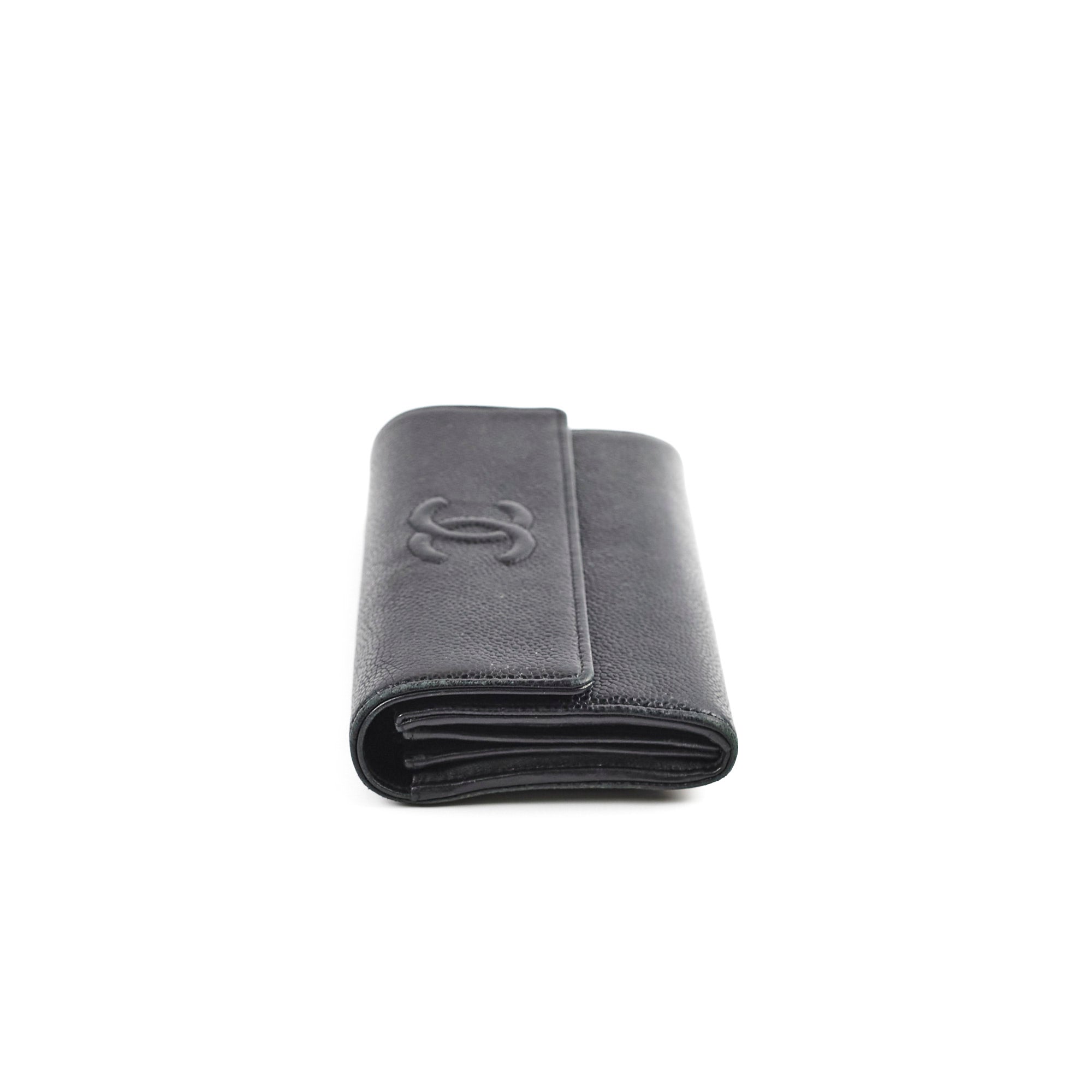 Chanel 18 Series Black Long Wallet for Women | Luxury Leather Zip Around Clutch | Perfect for Everyday Use, Travel & Special Occasions