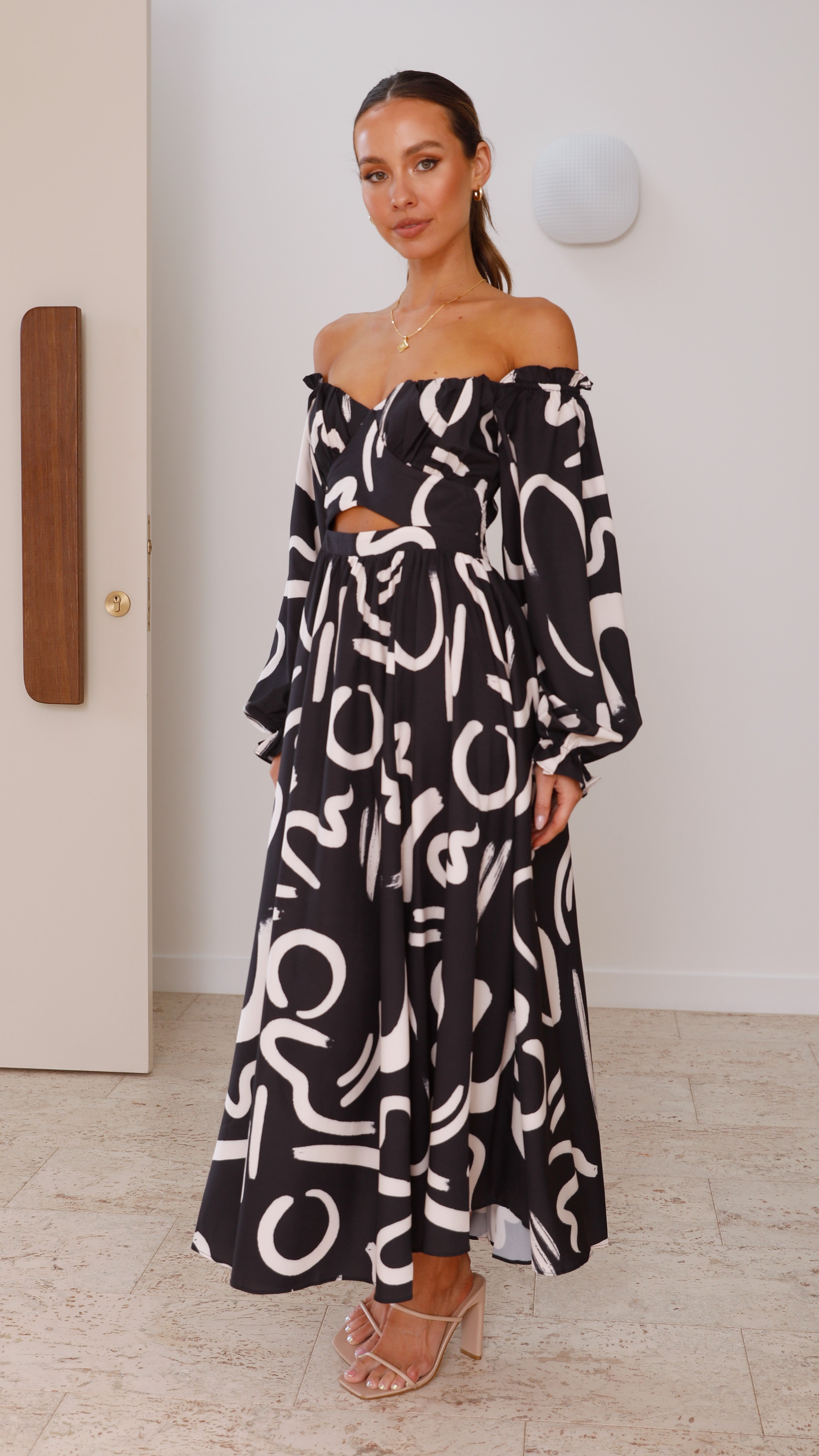Freya Maxi Dress for Women - Elegant Black Long Flowy Dress for Summer, Beach, Parties & Special Occasions