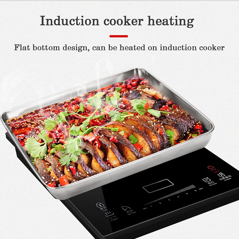 WSHA 4 Pack Stainless Steel Steam Table Pans - Commercial Grade Hotel Pans Set with 4 Sizes for Baking, Catering & Food Service | Perfect for Restaurants, Cafeterias, Bakeries & Buffet Lines