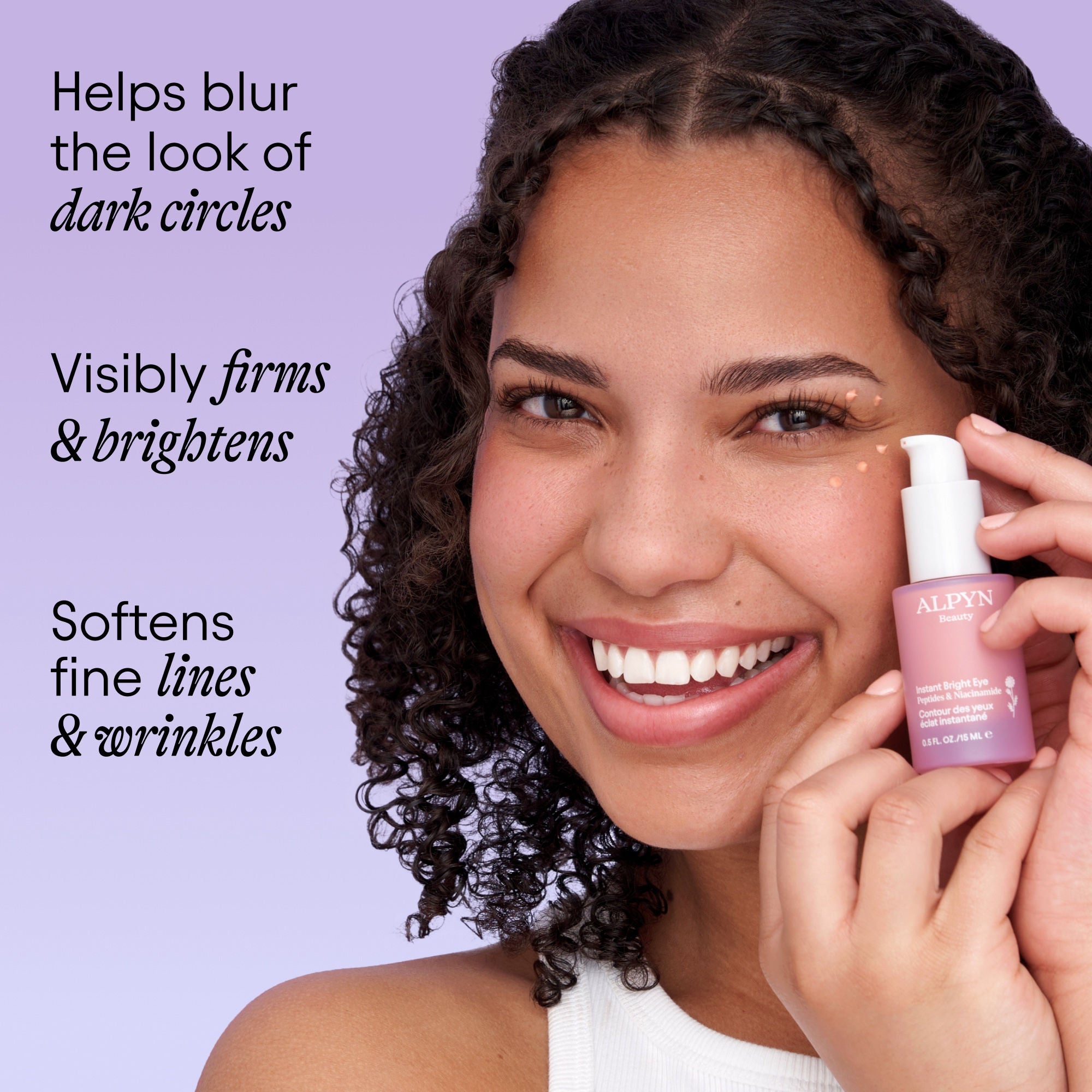 Instant Brightening Eye Cream with Peptides & Niacinamide - Dark Circle Treatment for Puffy Eyes, Anti-Aging & Hydrating - Perfect for Morning & Night Skincare Routine