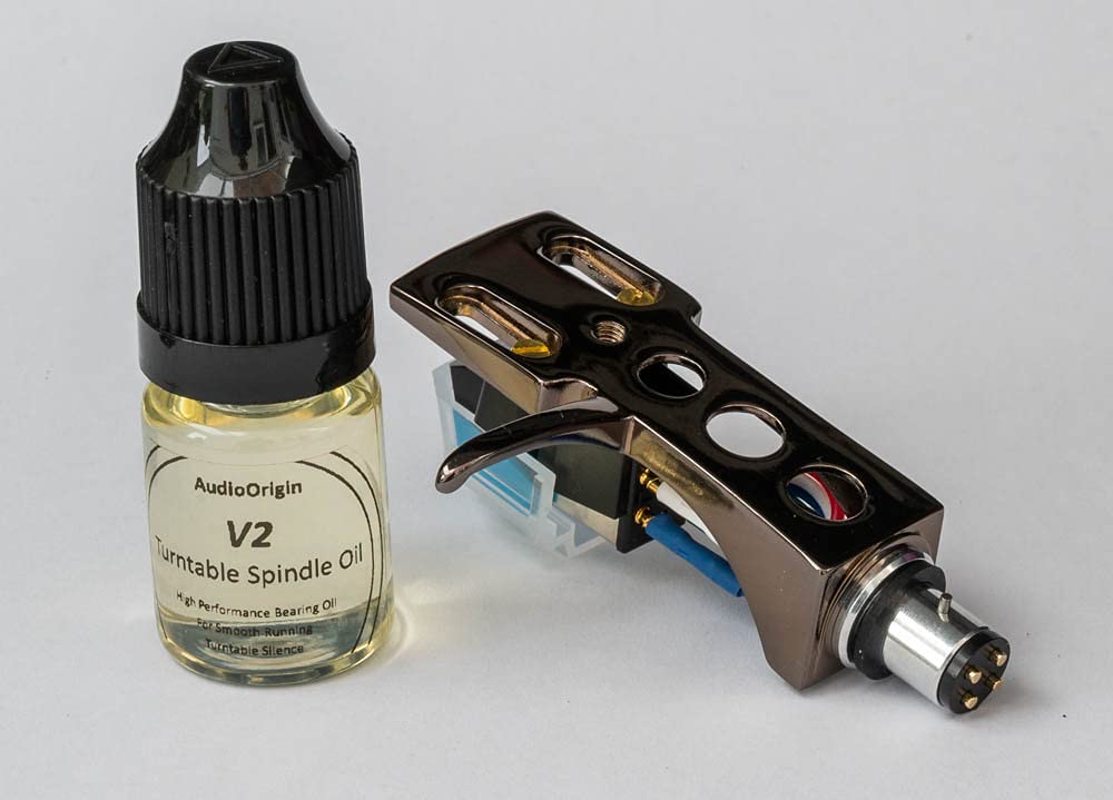 High-Quality Titanium Plated Headshell & AT-VM95 Cartridge with Stylus & Oil - Compatible with Denon DP500M, DP300F, DP60L, DPA100, DP1300, DP1100, DP1200, DP1250, DP1700, DP33F Turntables - Perfect for Vinyl Record Players & Audio Enthusiasts