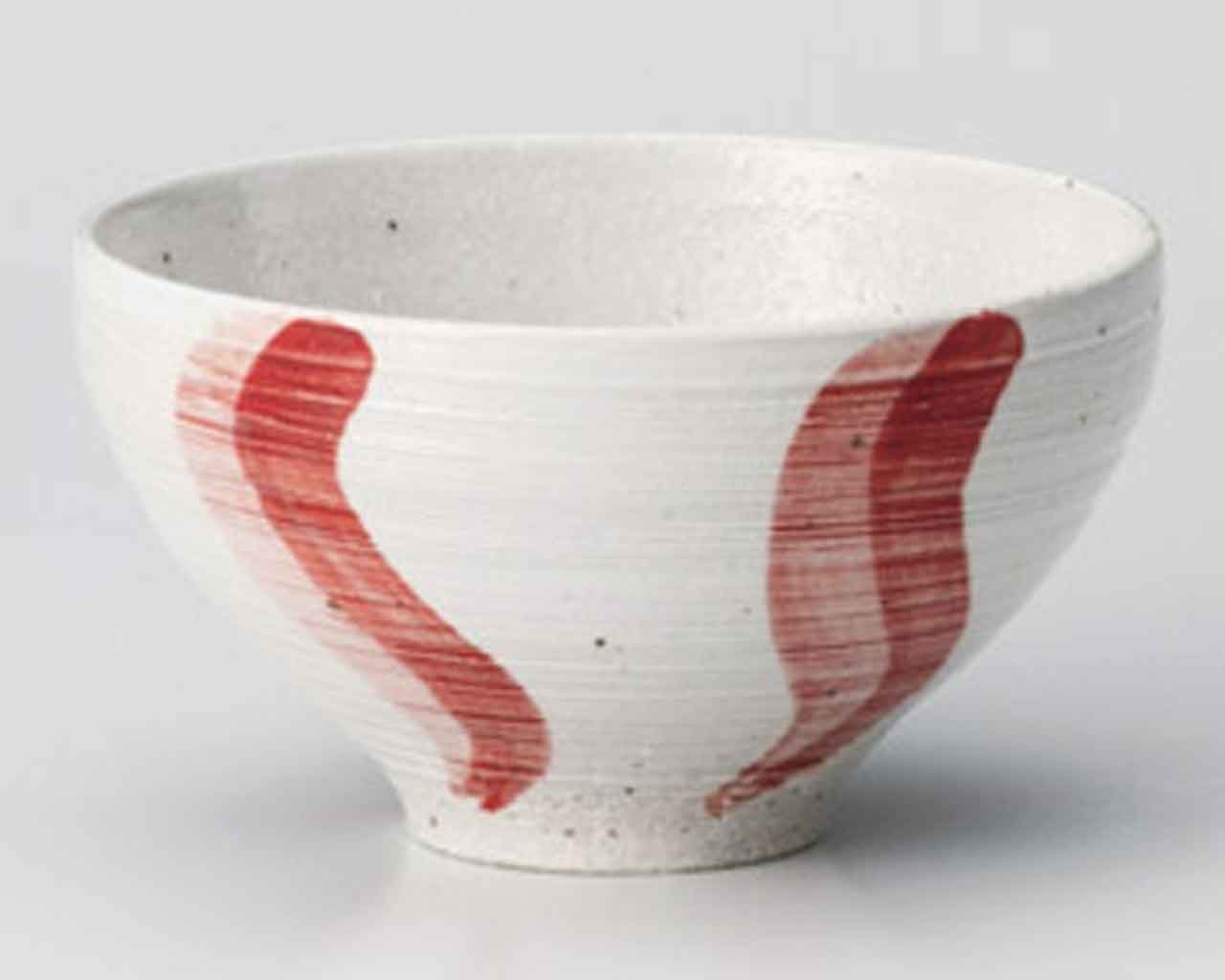 Handmade Japanese Urushi Red 4.5-Inch Ceramic Rice Bowl - Authentic Japanese Lacquerware for Sushi, Ramen & Asian Dining