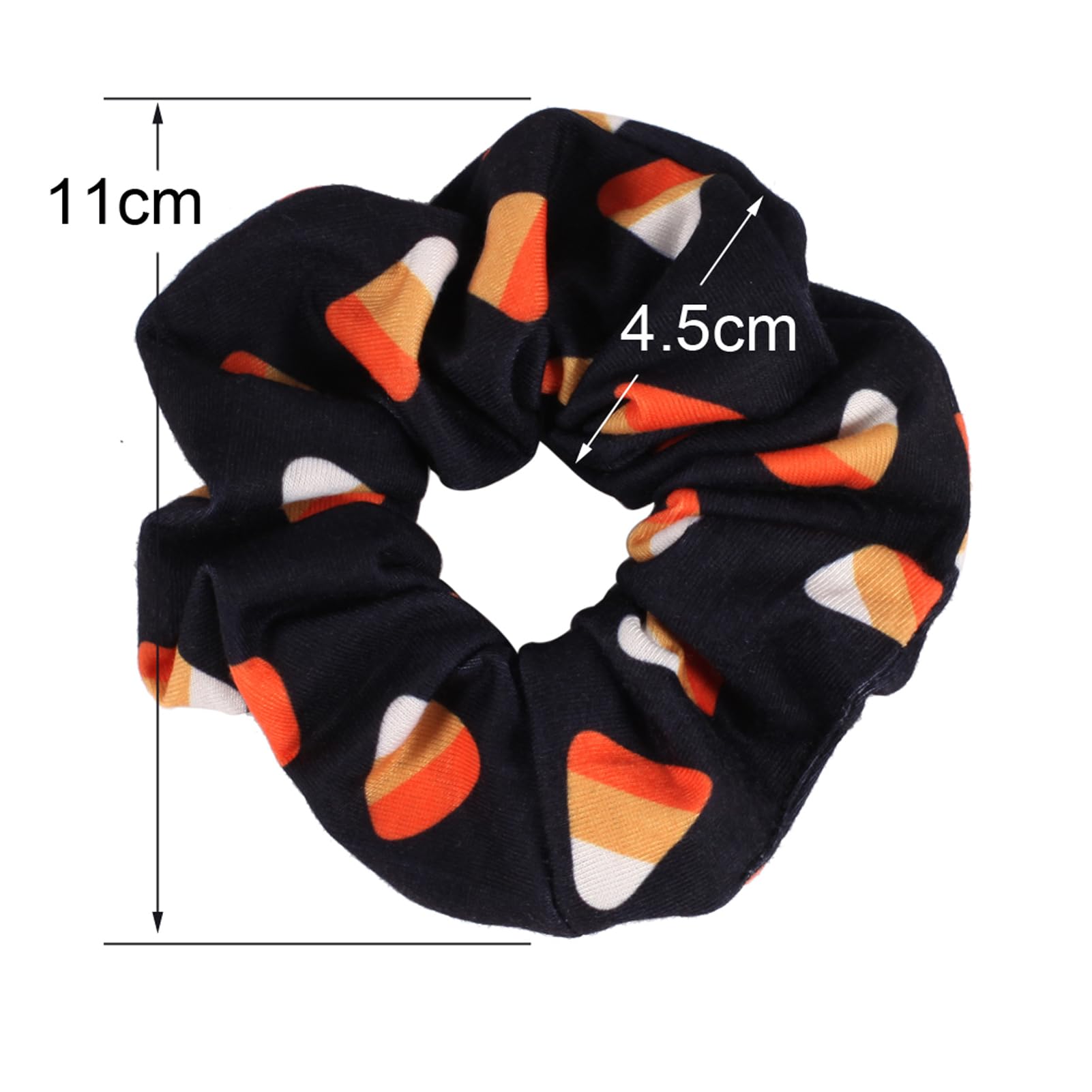 Spooky Halloween Hair Scrunchies Set - 12 PCS Pumpkin, Skull, Ghost, Bat, Star & Moon Hair Ties for Women & Girls | Cute Fall Hair Accessories for Costume Parties, Trick or Treat, Halloween Gifts & Daily Use
