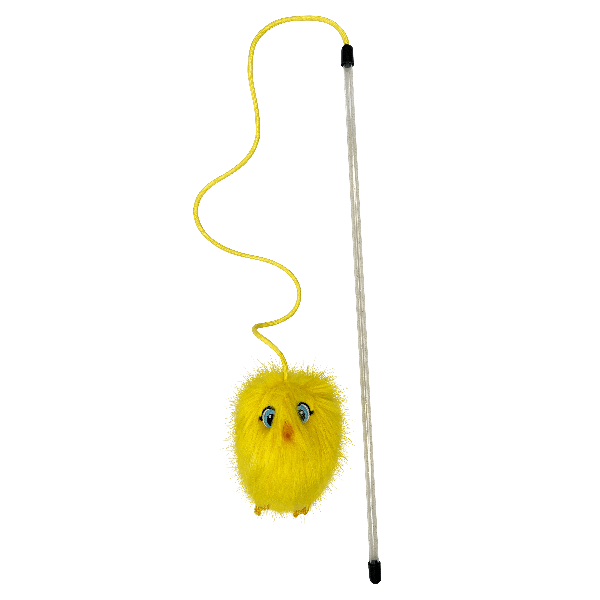 KONG Teaser Chirpz Chick Cat Toy - Interactive Chirping Kitten Toy for Indoor Play, Exercise & Stimulation - Perfect for Boredom Relief & Playtime Fun