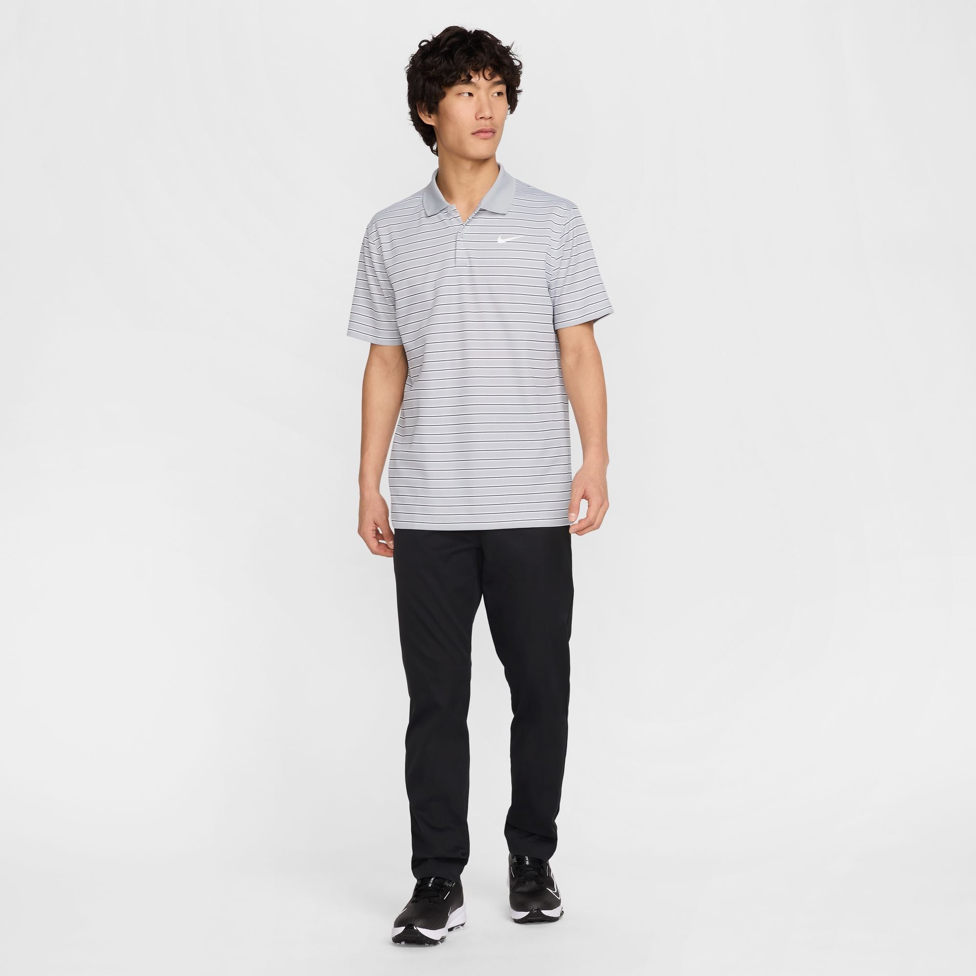 Nike Men's Victory Striped Golf Polo Shirt - Breathable & Moisture-Wicking Performance Top for Golf, Casual Wear & Outdoor Activities