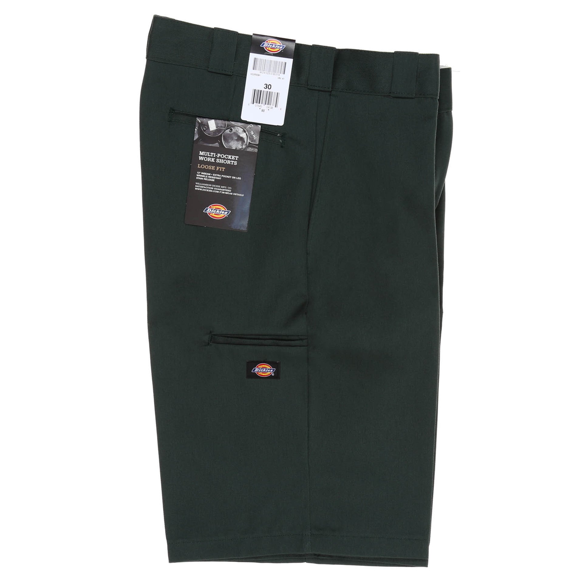 Dickies 13 Loose Fit Multi Pocket Work Pants for Men - Durable Green Cargo Pants for Construction, Landscaping & Outdoor Workwear