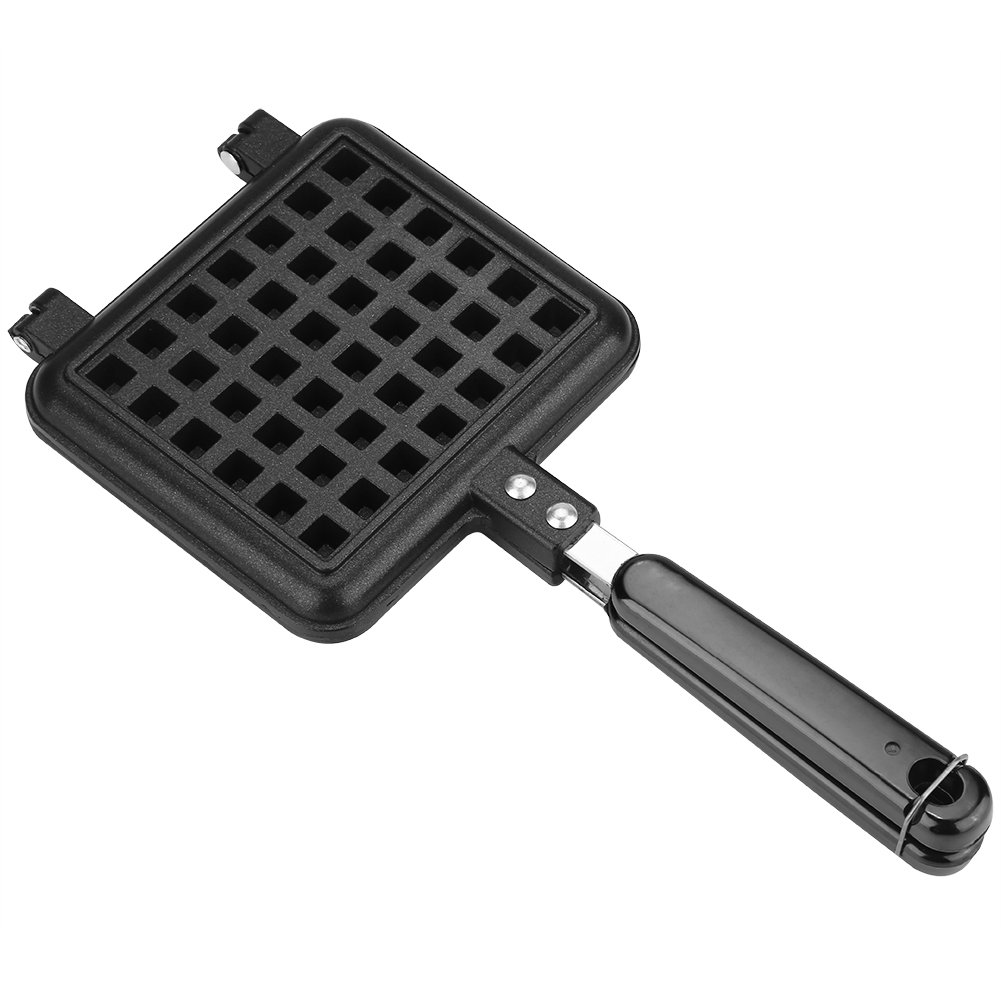Non-Stick Aluminum Alloy Waffle Maker Pan - Household Kitchen Gas Stove Baking Tool for Perfect Waffles, Pancakes & Crepes - Ideal for Breakfast, Brunch & Family Cooking