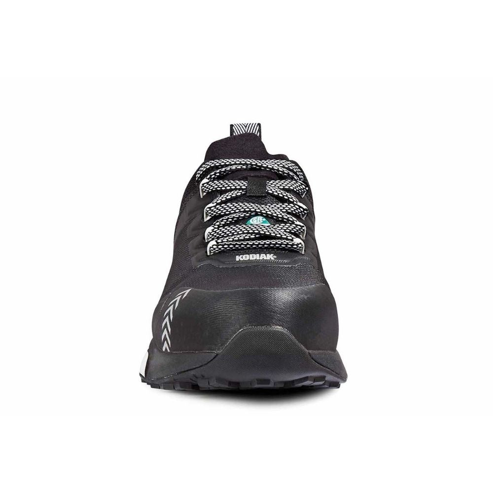 Kodiak Quicktrail Women's Composite Toe Work Safety Athletic Shoes - Lightweight Non-Slip Steel Toe Sneakers for Construction, Warehouse & Outdoor Work (Black)