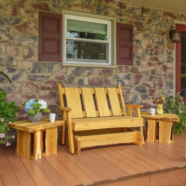 Timberland Glider Bench - Premium Outdoor Wooden Bench for Patio, Garden, and Backyard Relaxation | Perfect for Lounging, Reading, and Enjoying Nature