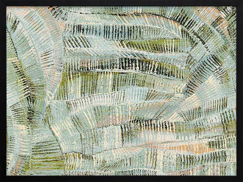 Dhala Bu Nya Green Framed Art Print - Modern Botanical Wall Decor for Living Room, Bedroom & Office - Perfect for Home Decor & Gifts