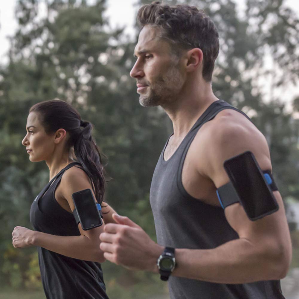 Quad Lock Running Armband - Secure Phone Holder for Jogging, Cycling & Workouts | Sweatproof & Adjustable for iPhone & Android Phones | Perfect for Fitness, Outdoor Sports & Active Lifestyle
