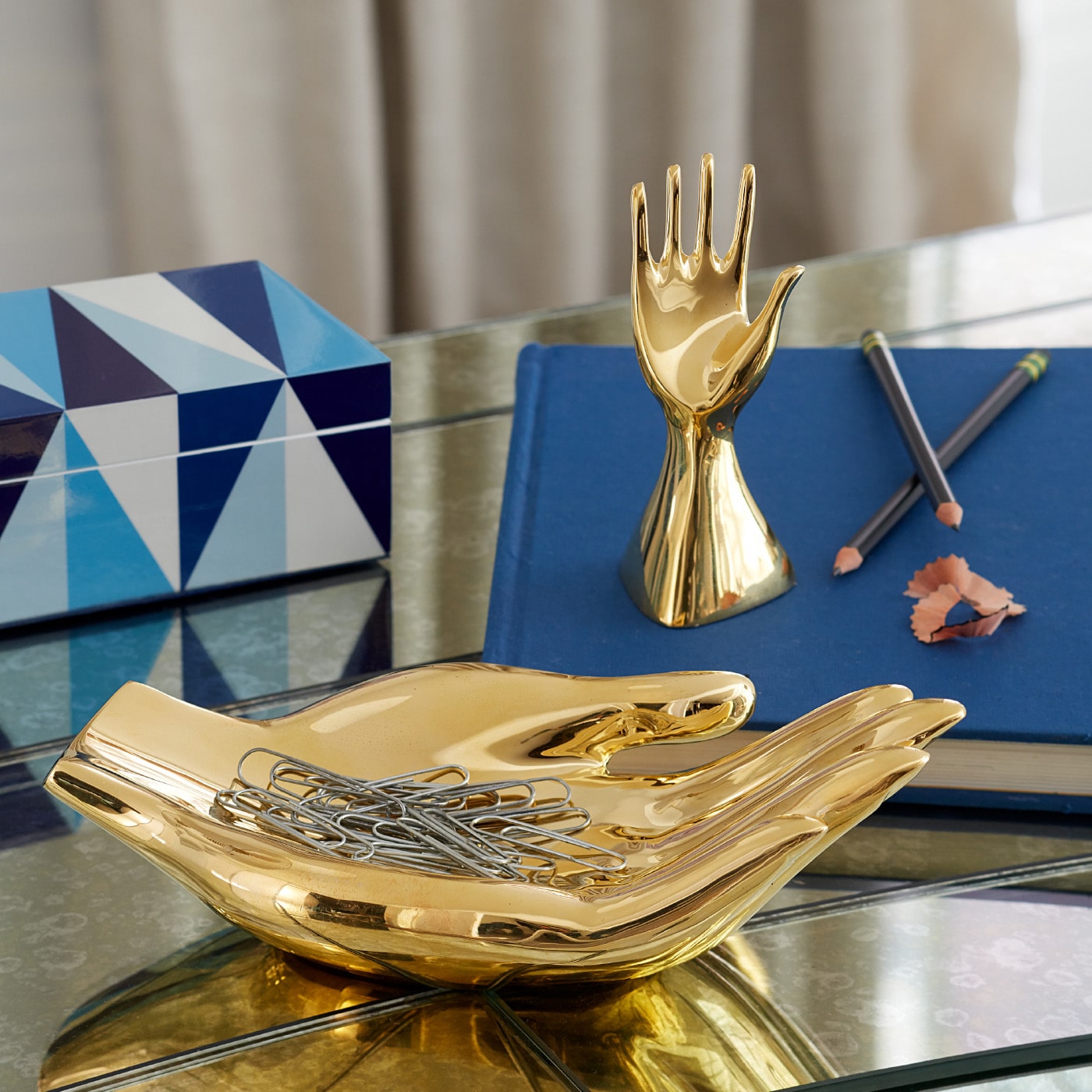 Premium Brass Hand Bowl - Elegant Decorative Bowl for Home Decor, Jewelry Storage & Gift Giving - Perfect for Bathroom, Living Room & Wedding Decor