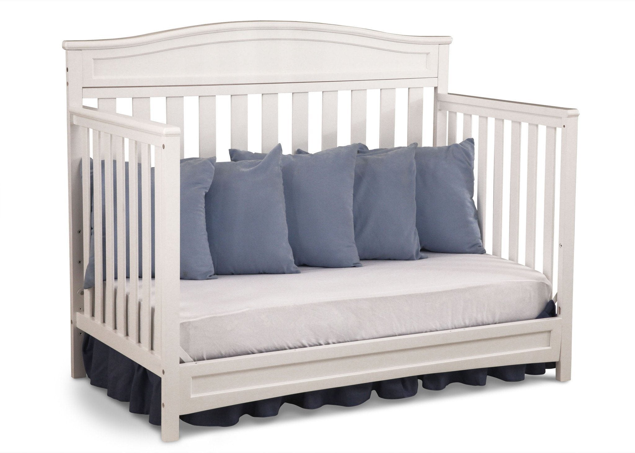 Essington 4-in-1 Convertible Baby Crib - Toddler Bed, Daybed & Full-Size Bed - Safe Nursery Furniture for Newborns to Teens - Perfect for Bedrooms, Daycare & Guest Rooms