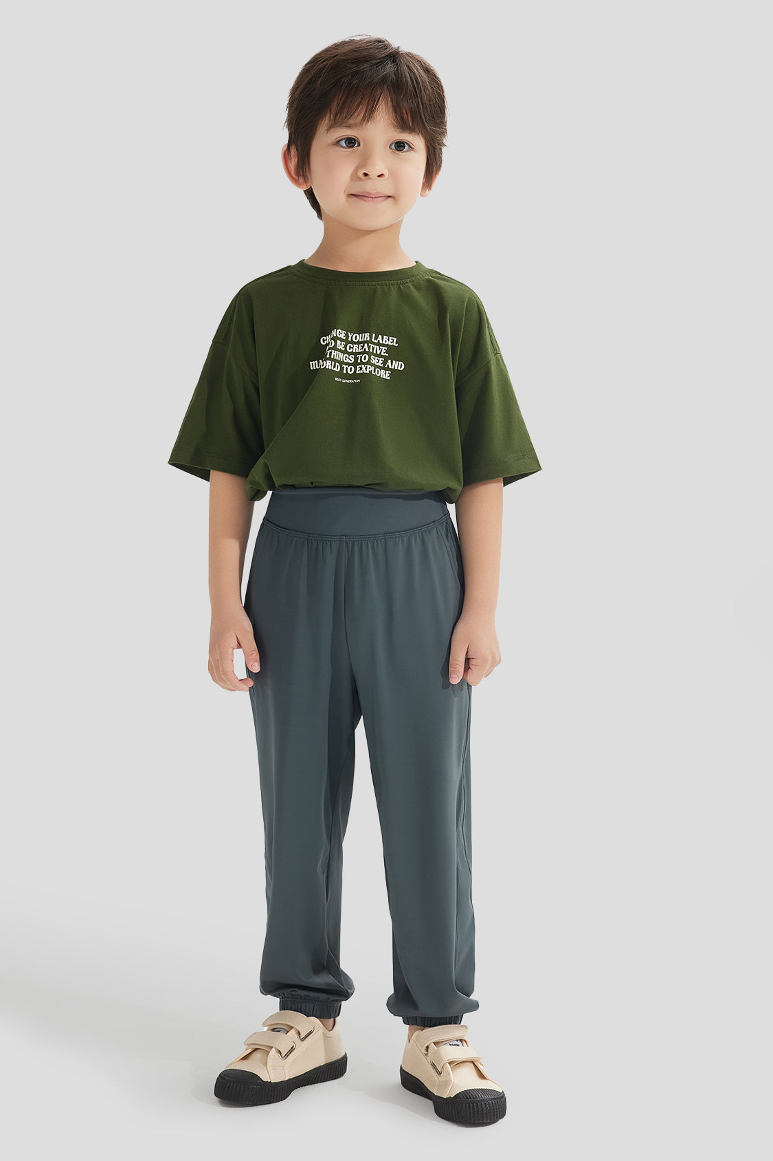 Binu Cloud Kids' Quick-Dry UPF50+ Leggings for Girls & Boys - Perfect for Outdoor Play, Sports & Sun Protection