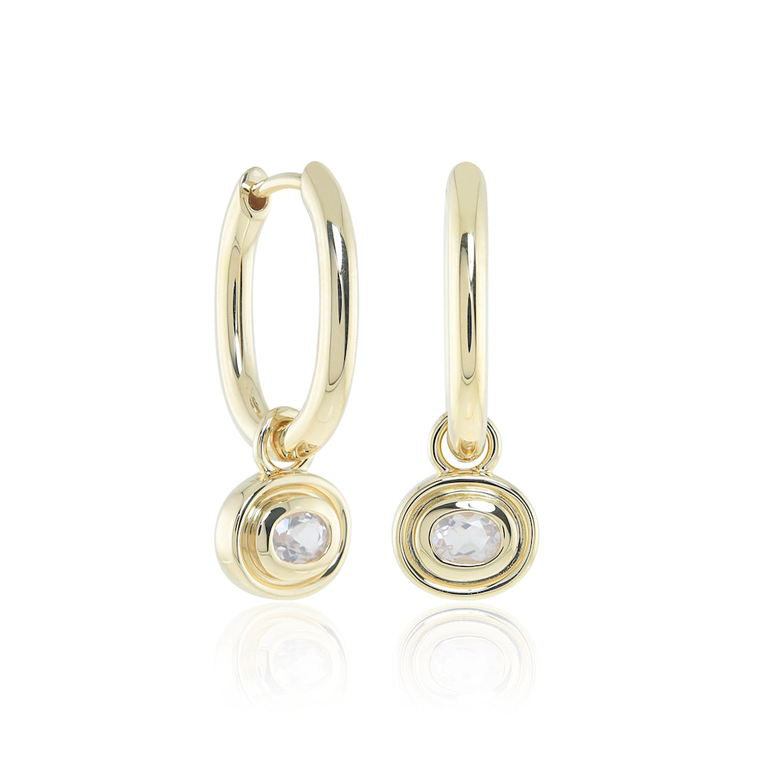 Rose Quartz Catalina Drop Earrings – Elegant Dangling Gemstone Jewelry for Women | Perfect for Weddings, Parties & Special Occasions